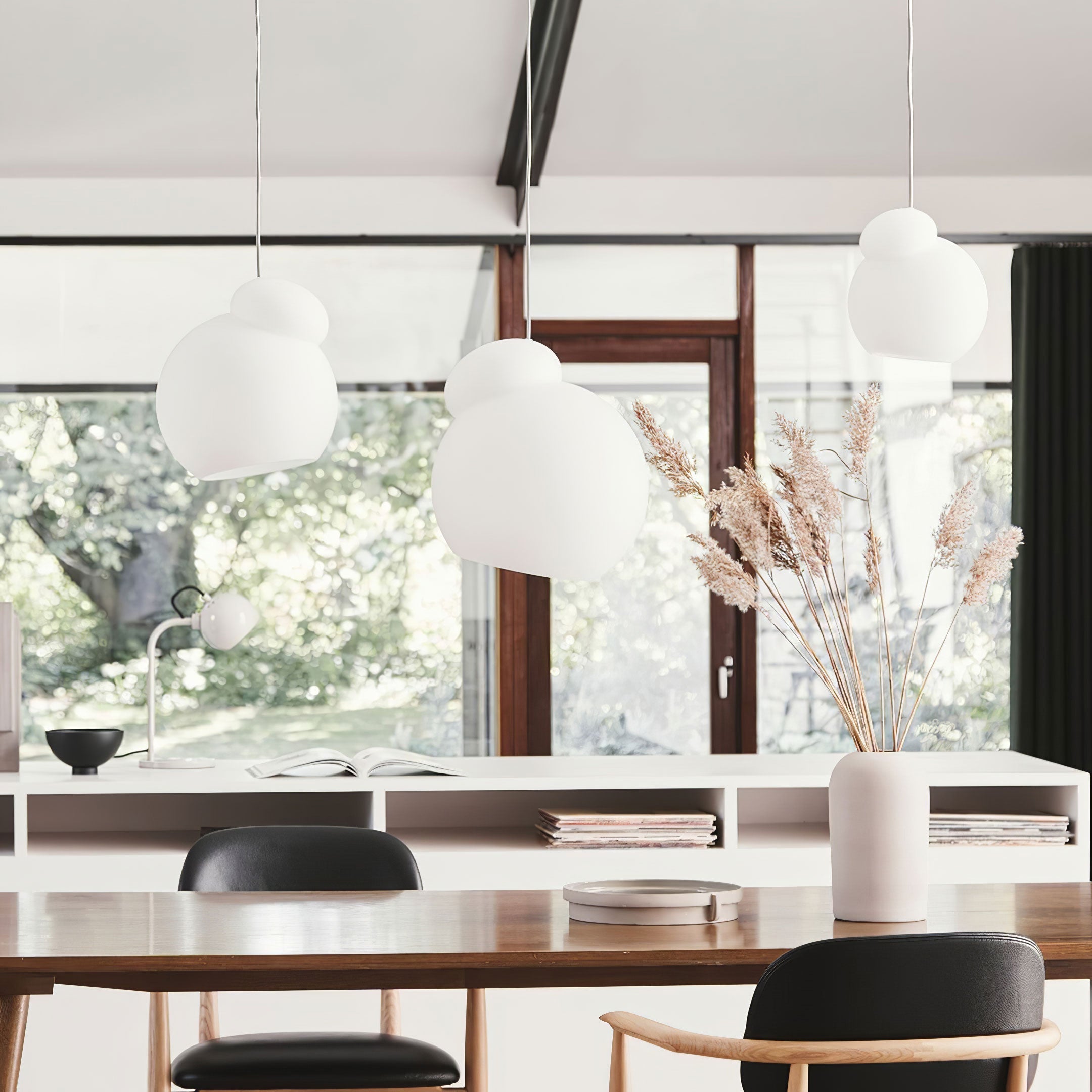 Air Pendant Lamp Asymmetric Opal Glass Artistic - Letslighting