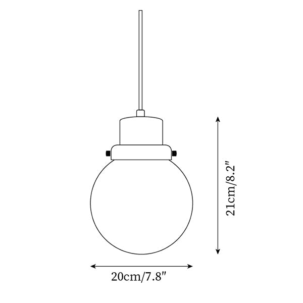 Duvon Globe Pendant Lamp - Letslighting