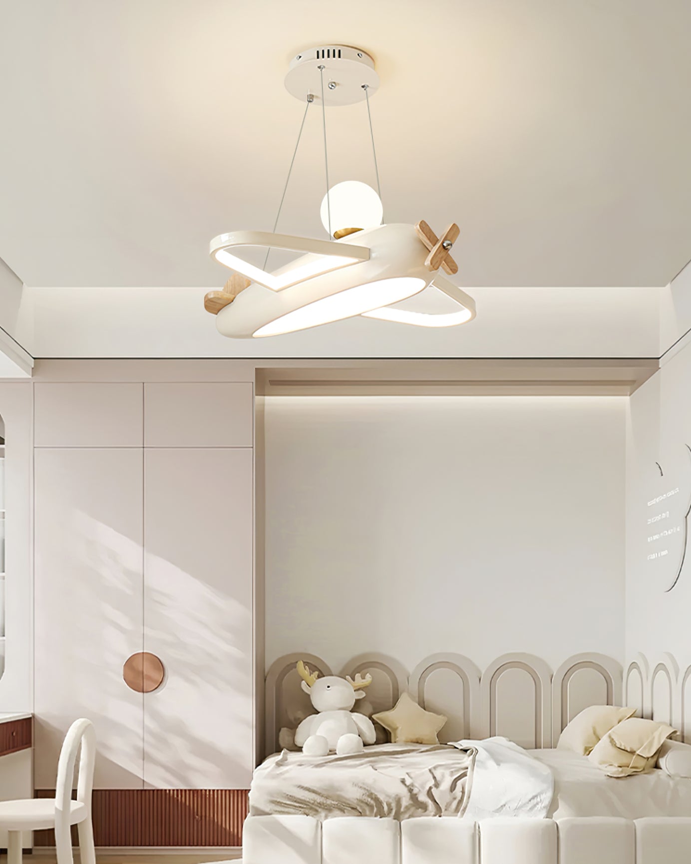 Ribo Pendant Lamp Aircraft Playful Shape For Kids Bedrooms - Letslighting