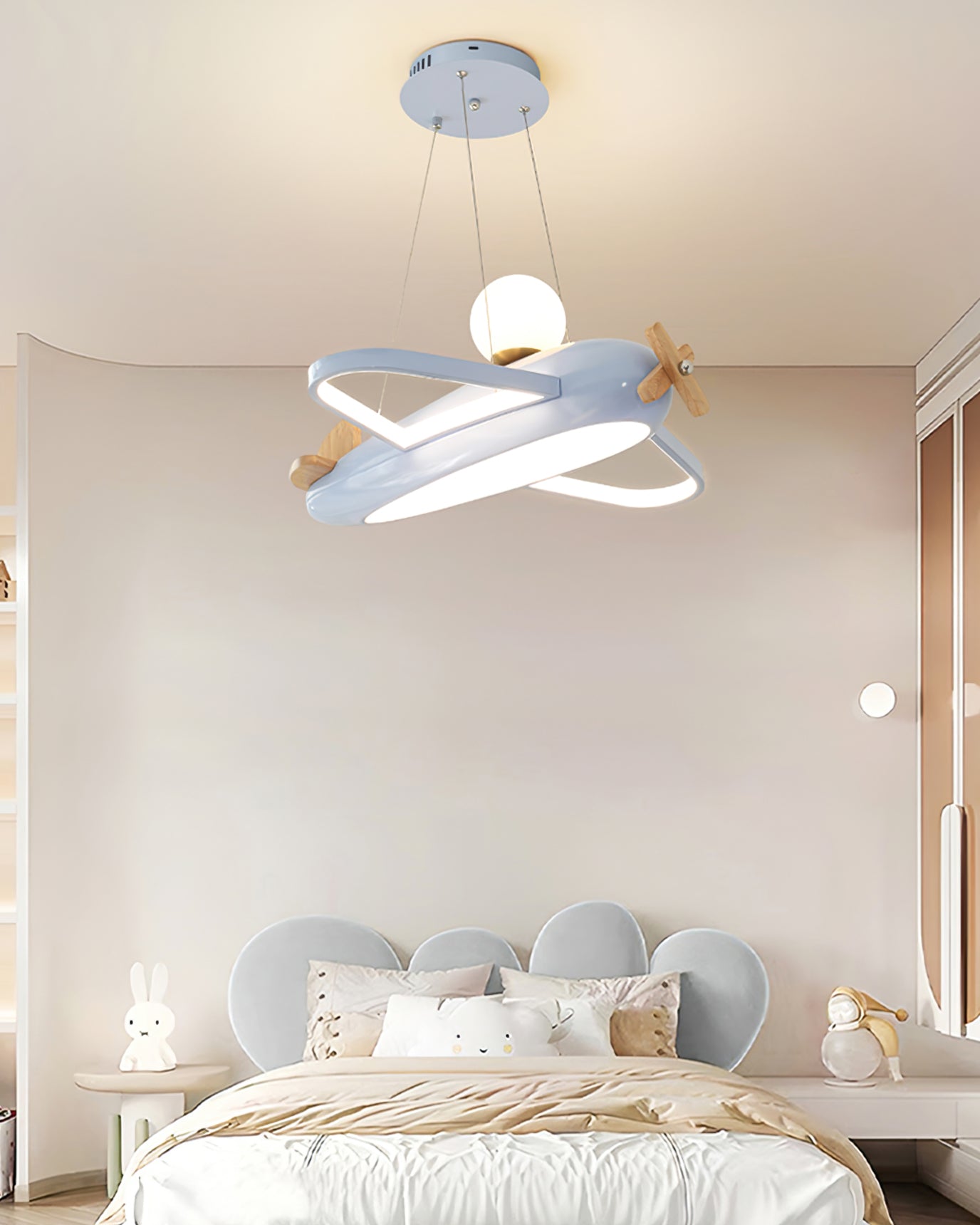 Ribo Pendant Lamp Aircraft Playful Shape For Kids Bedrooms - Letslighting