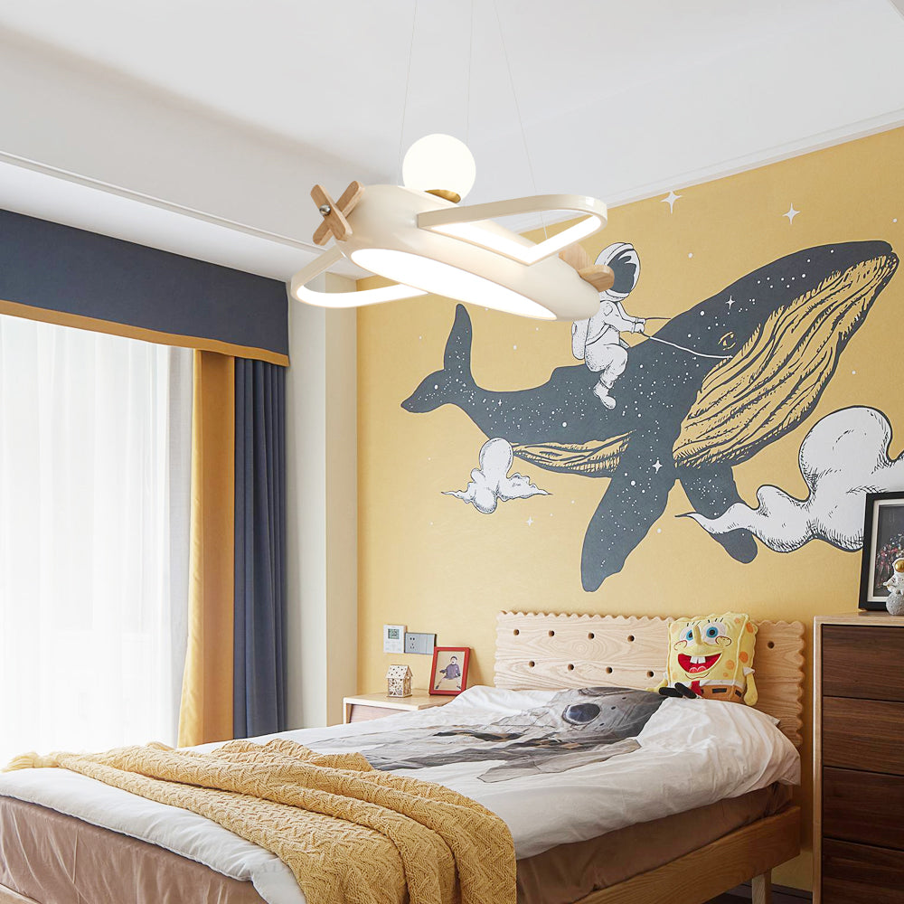 Ribo Pendant Lamp Aircraft Playful Shape For Kids Bedrooms - Letslighting