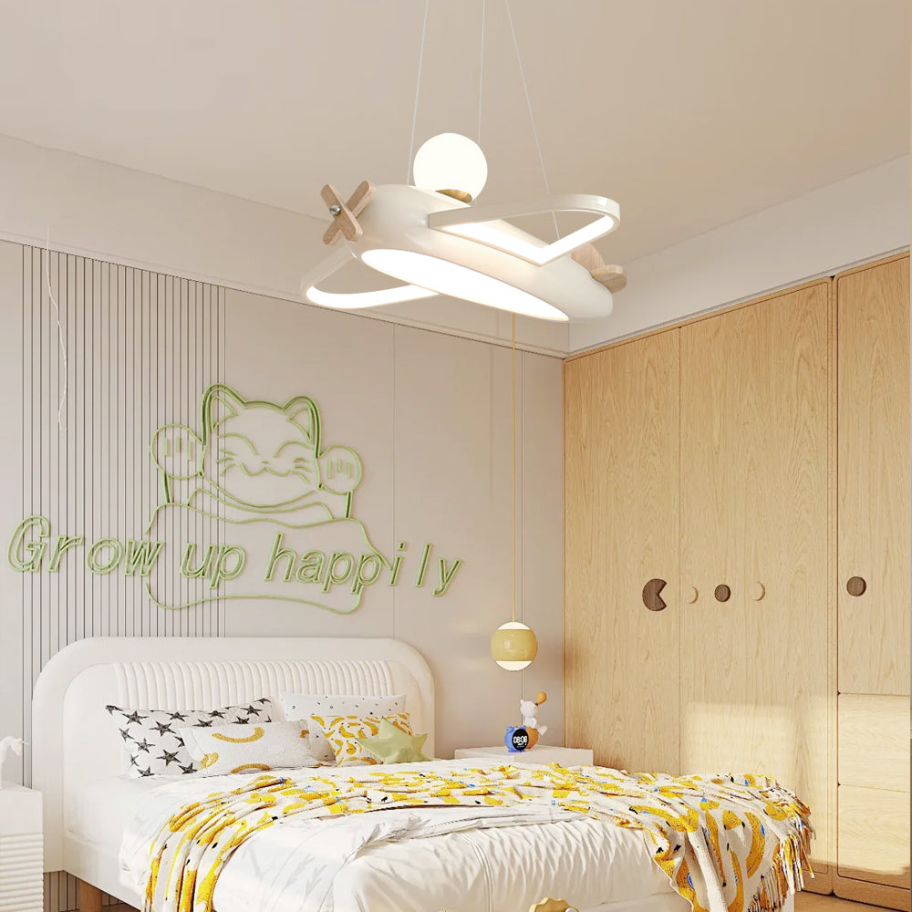 Ribo Pendant Lamp Aircraft Playful Shape For Kids Bedrooms - Letslighting