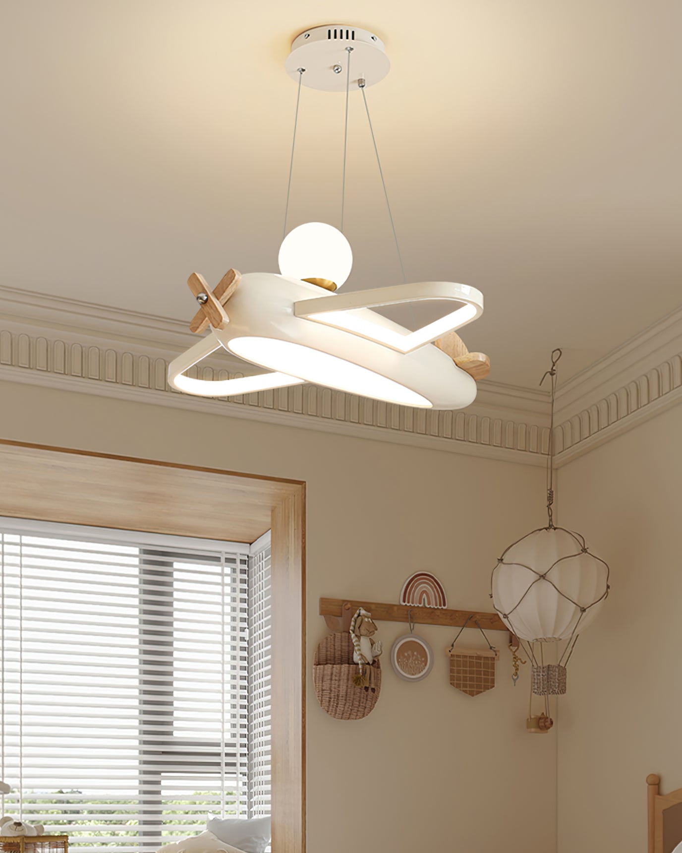 Ribo Pendant Lamp Aircraft Playful Shape For Kids Bedrooms - Letslighting