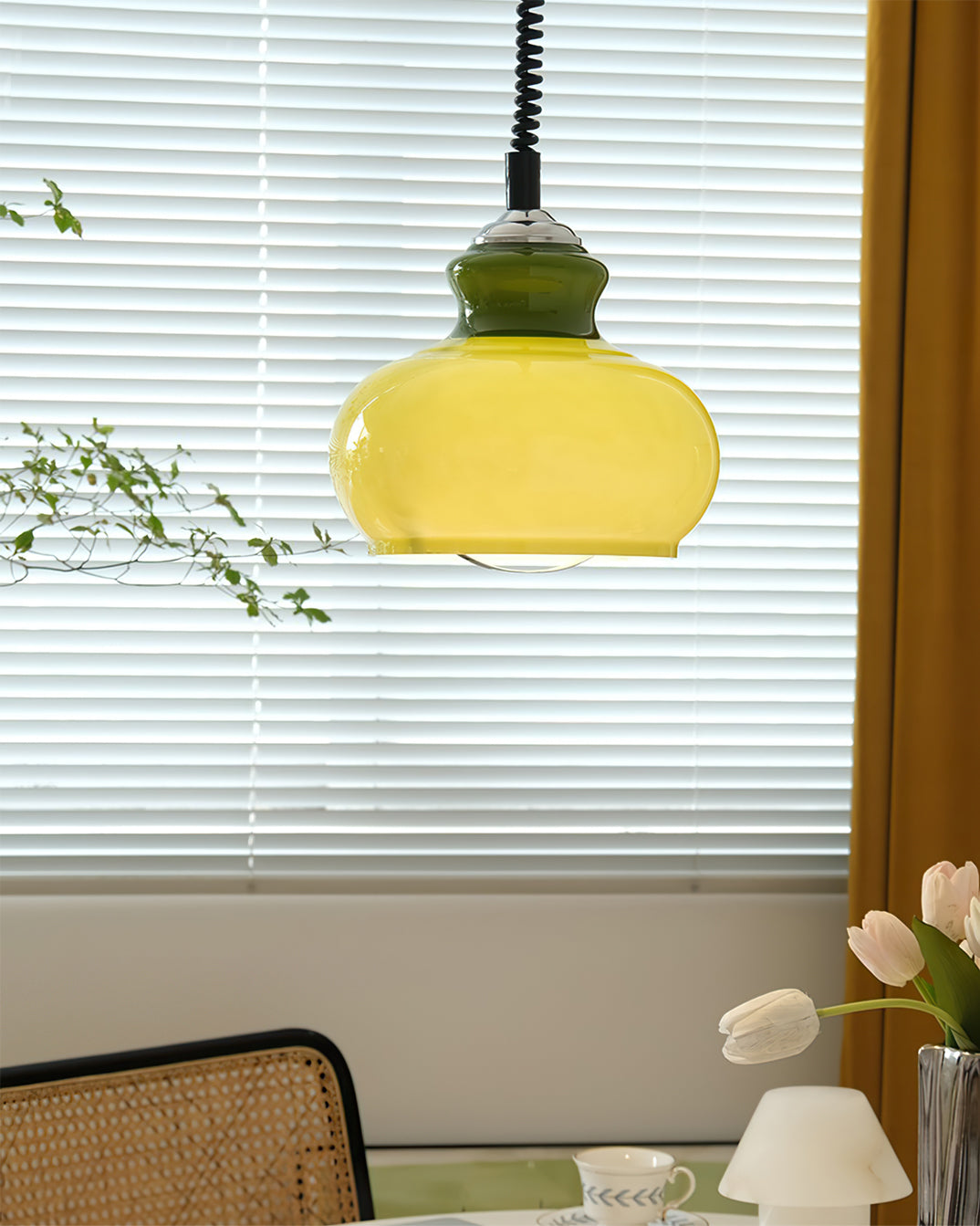 Aitan Pendant Lamp Iron And Glass Fixture Bright Lighting - Letslighting