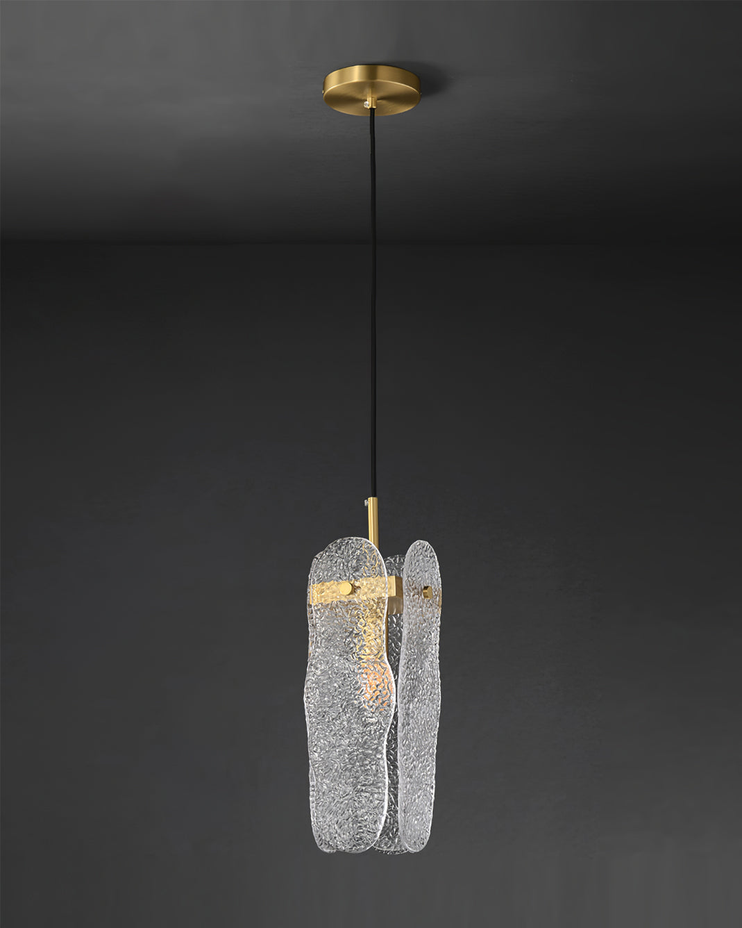 Aitian Pendant Lamp Glass Shade With Brass Dining - Letslighting