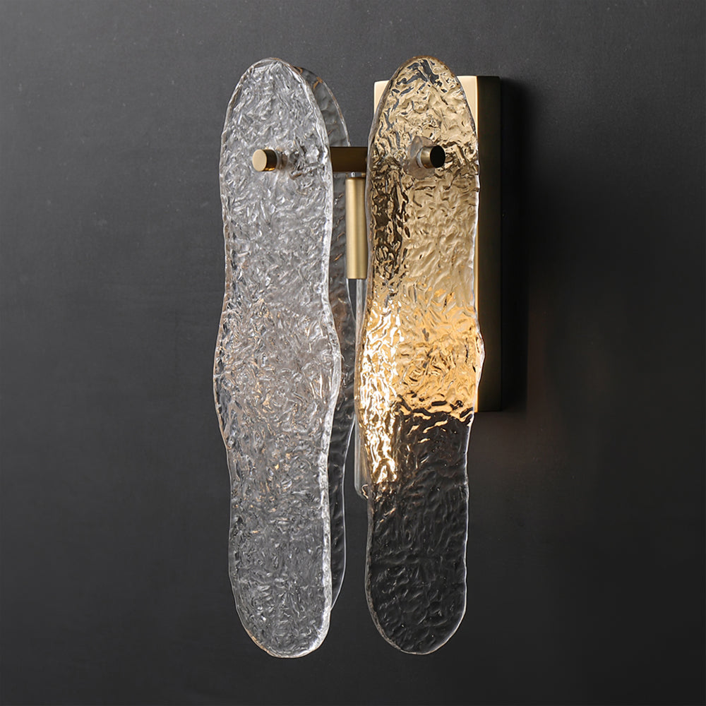 Aitian Wall Lamp Glass Shade With Brass Frame For Hallways - Letslighting