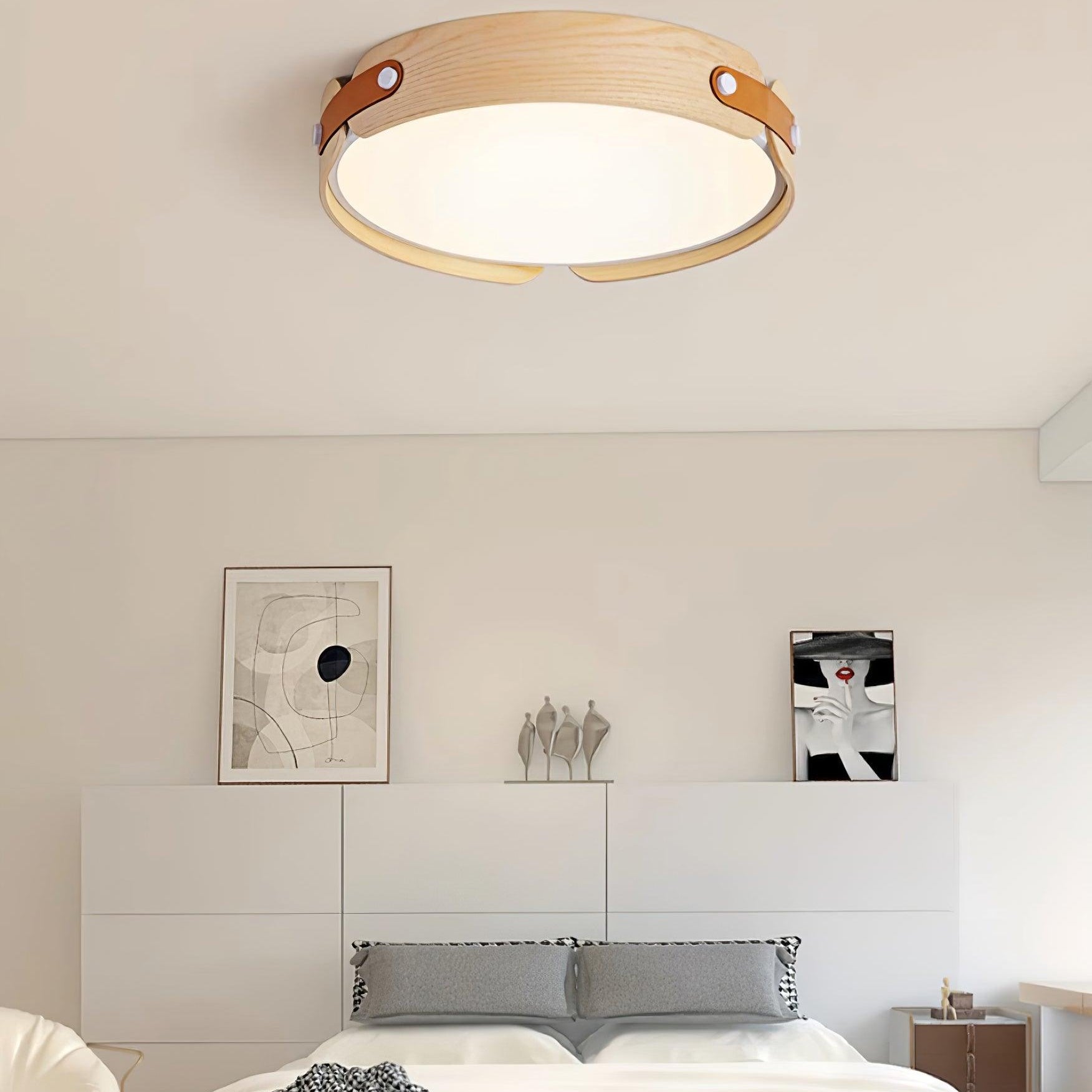 Echo Modern Minimalist Wood Ceiling Light - Letslighting