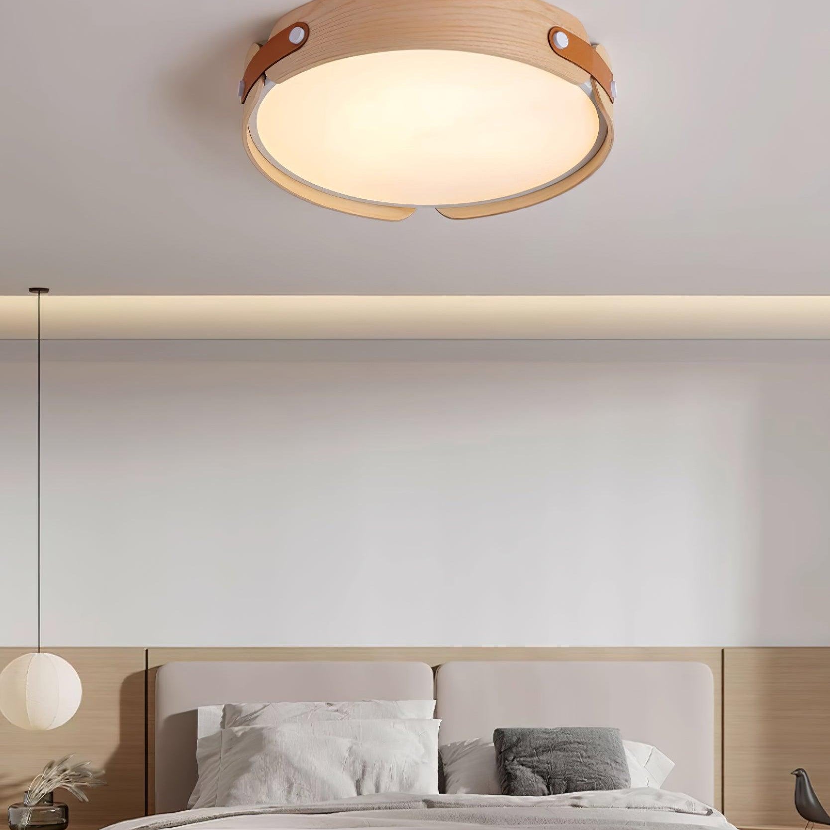 Echo Modern Minimalist Wood Ceiling Light - Letslighting