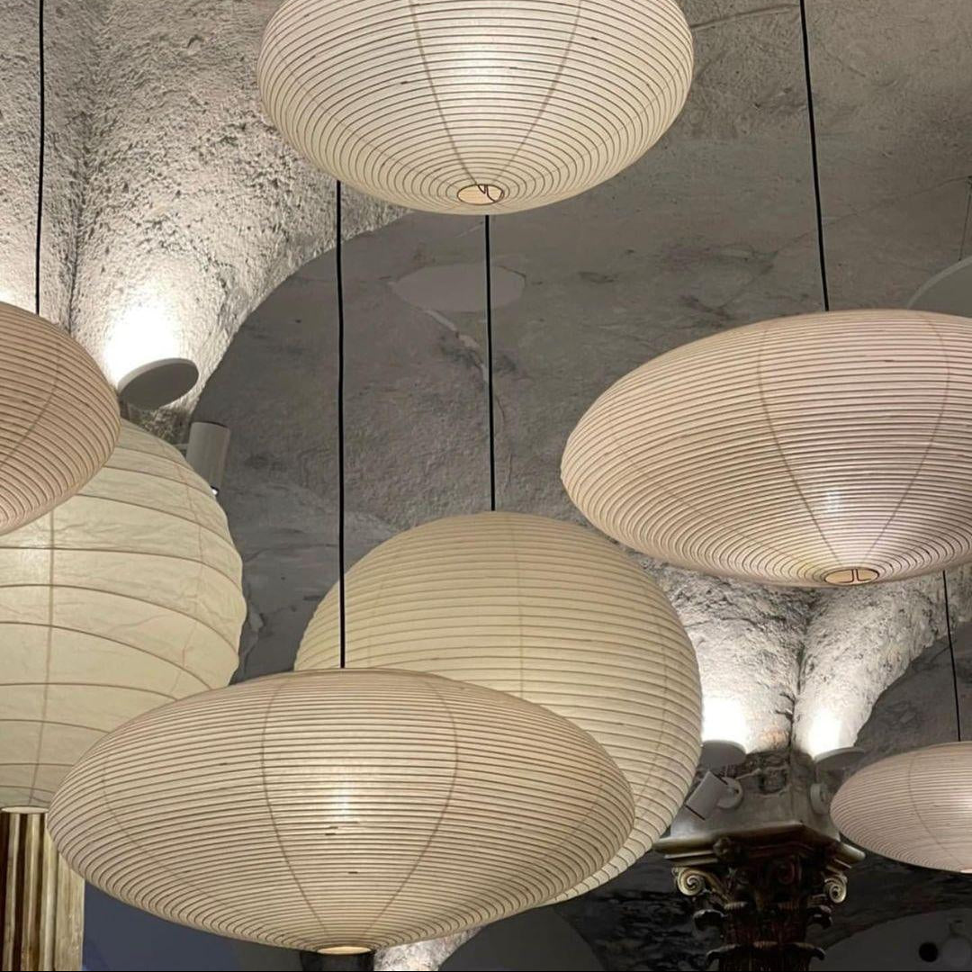 Orba Washi Paper 15A Pendant Light - Letslighting