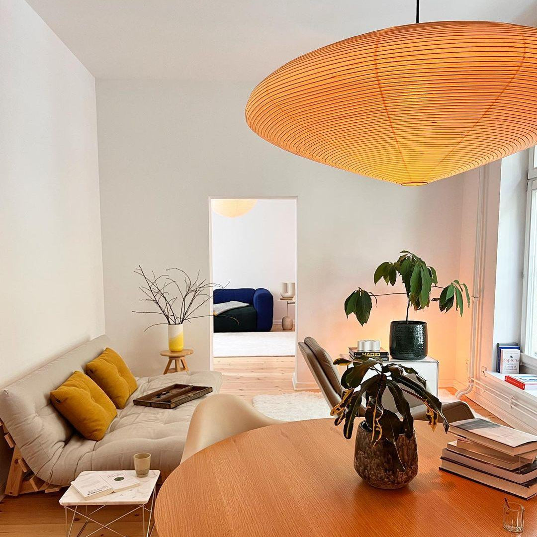 Orba Washi Paper 15A Pendant Light - Letslighting