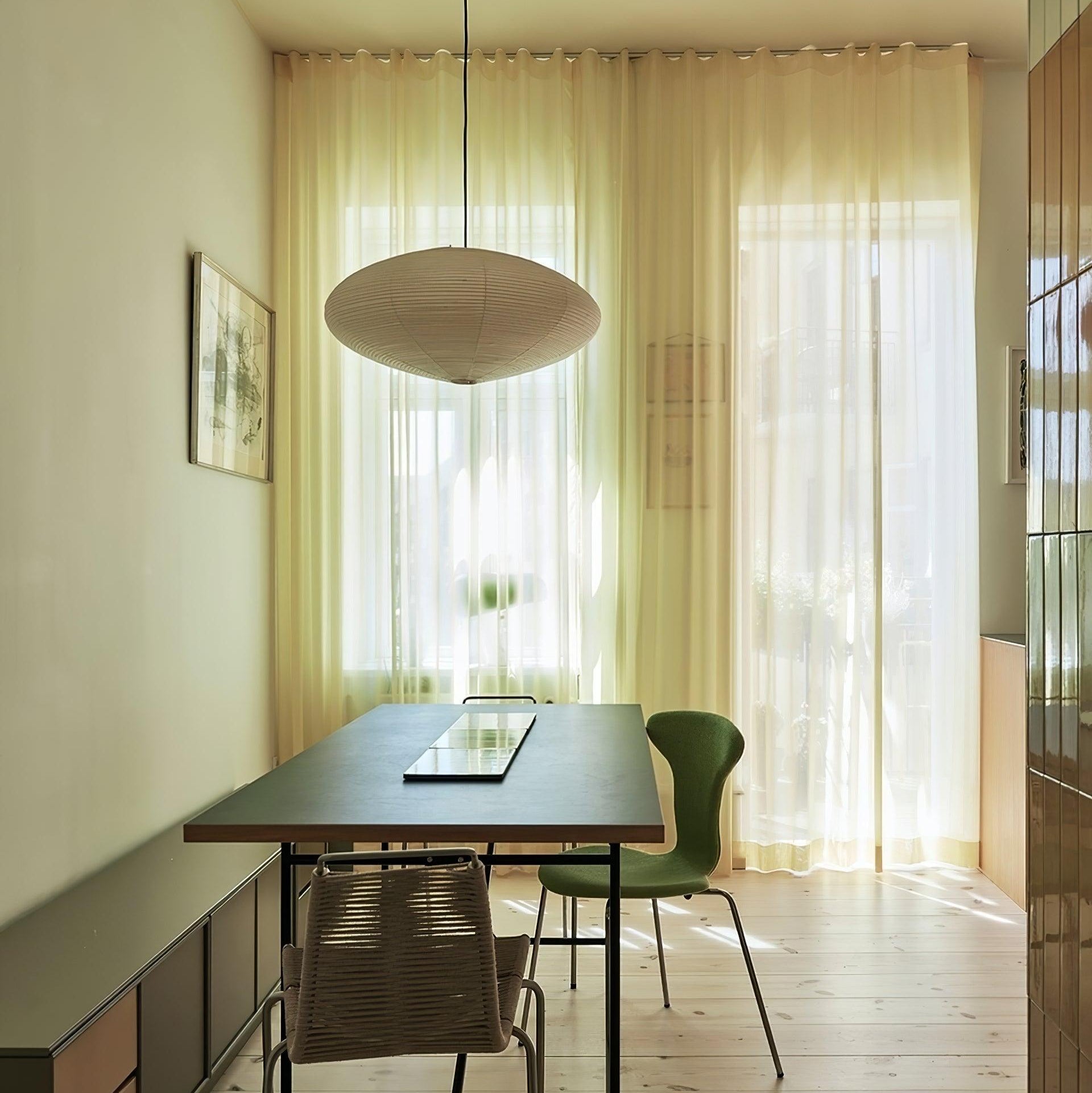 Orba Washi Paper 15A Pendant Light - Letslighting