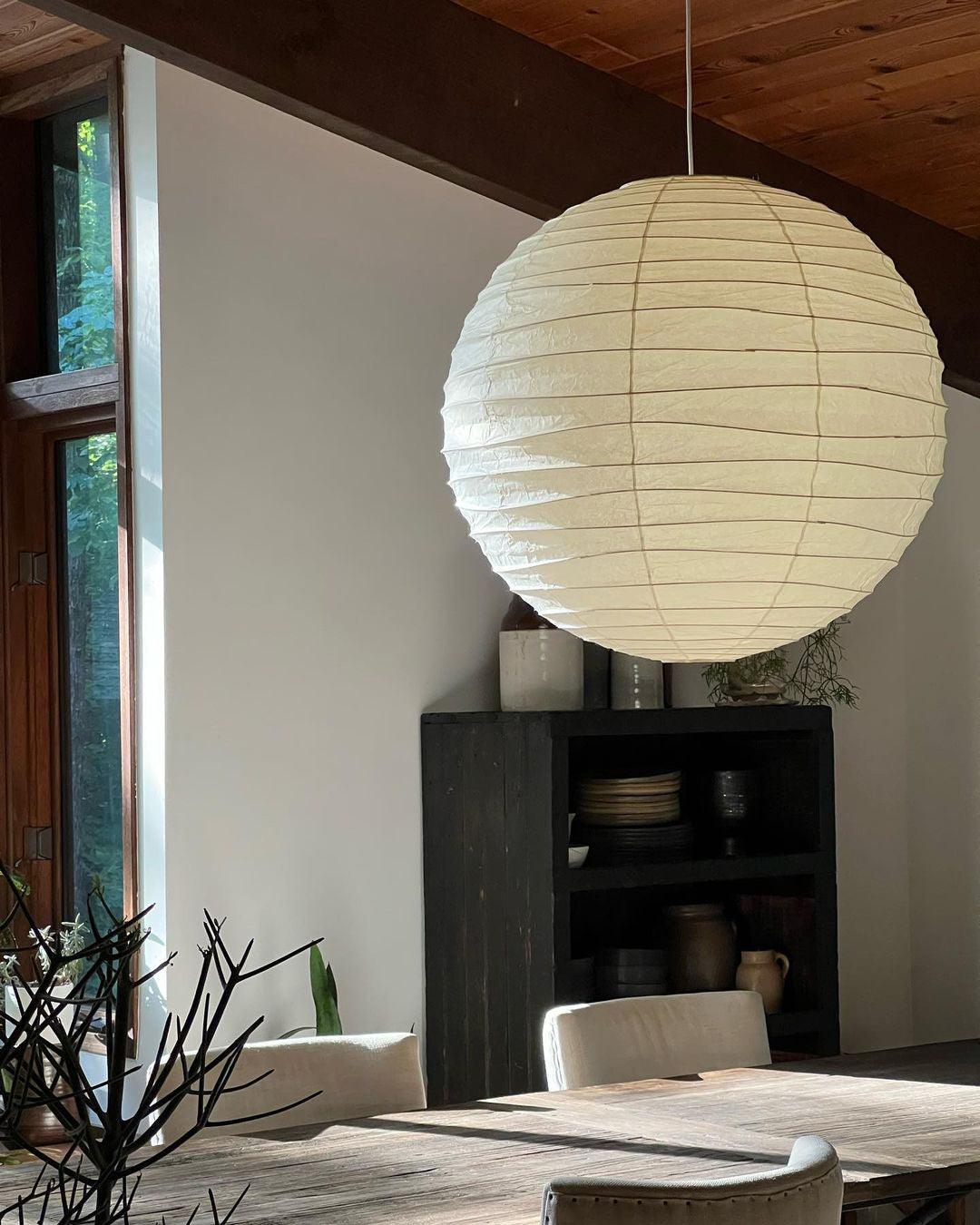 Ritta Japanese Paper Globe Pendant Light