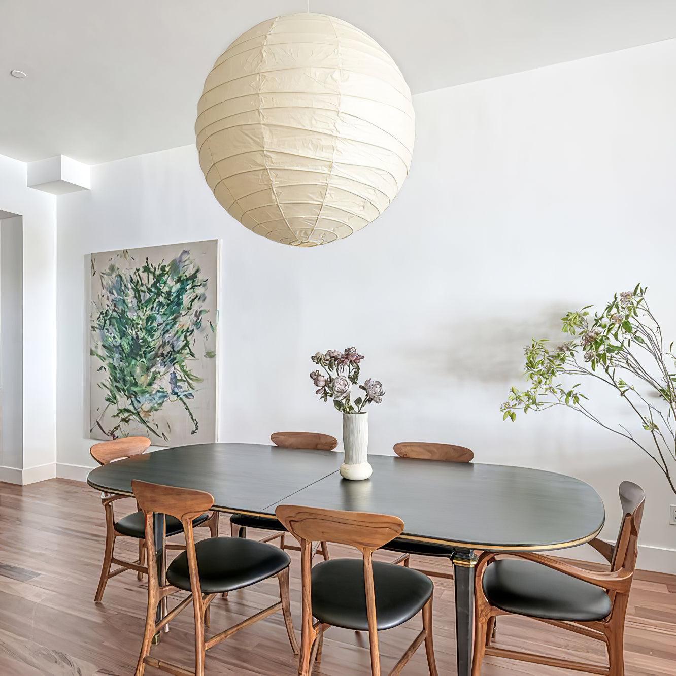 Ritta Japanese Paper Globe Pendant Light