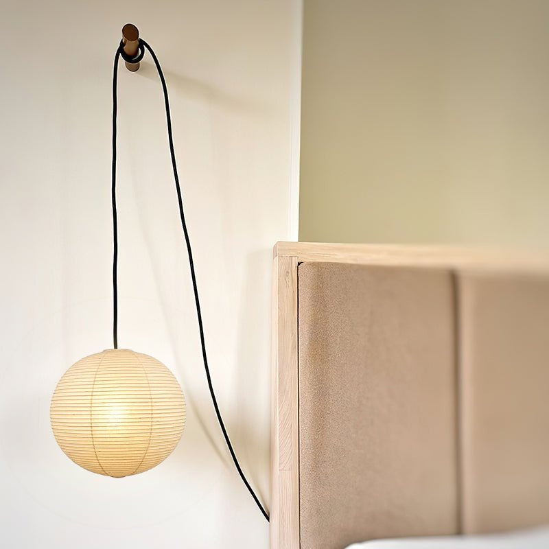 Ritta Pendant Swag Light Mulberry Silk - Letslighting