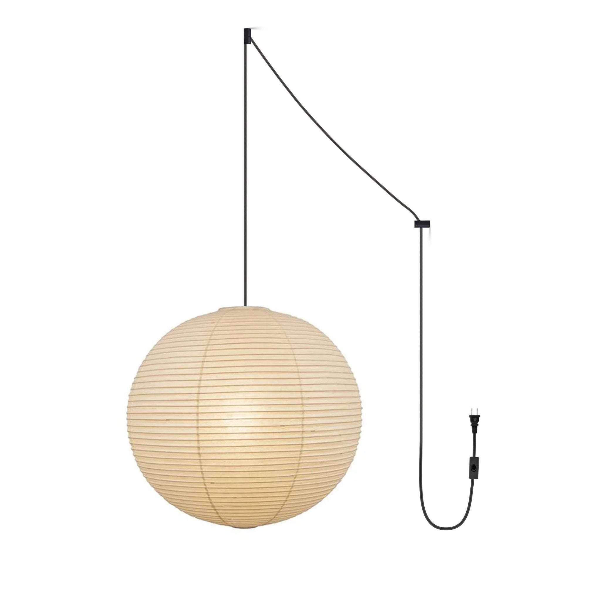 Ritta Pendant Swag Light Mulberry Silk - Letslighting