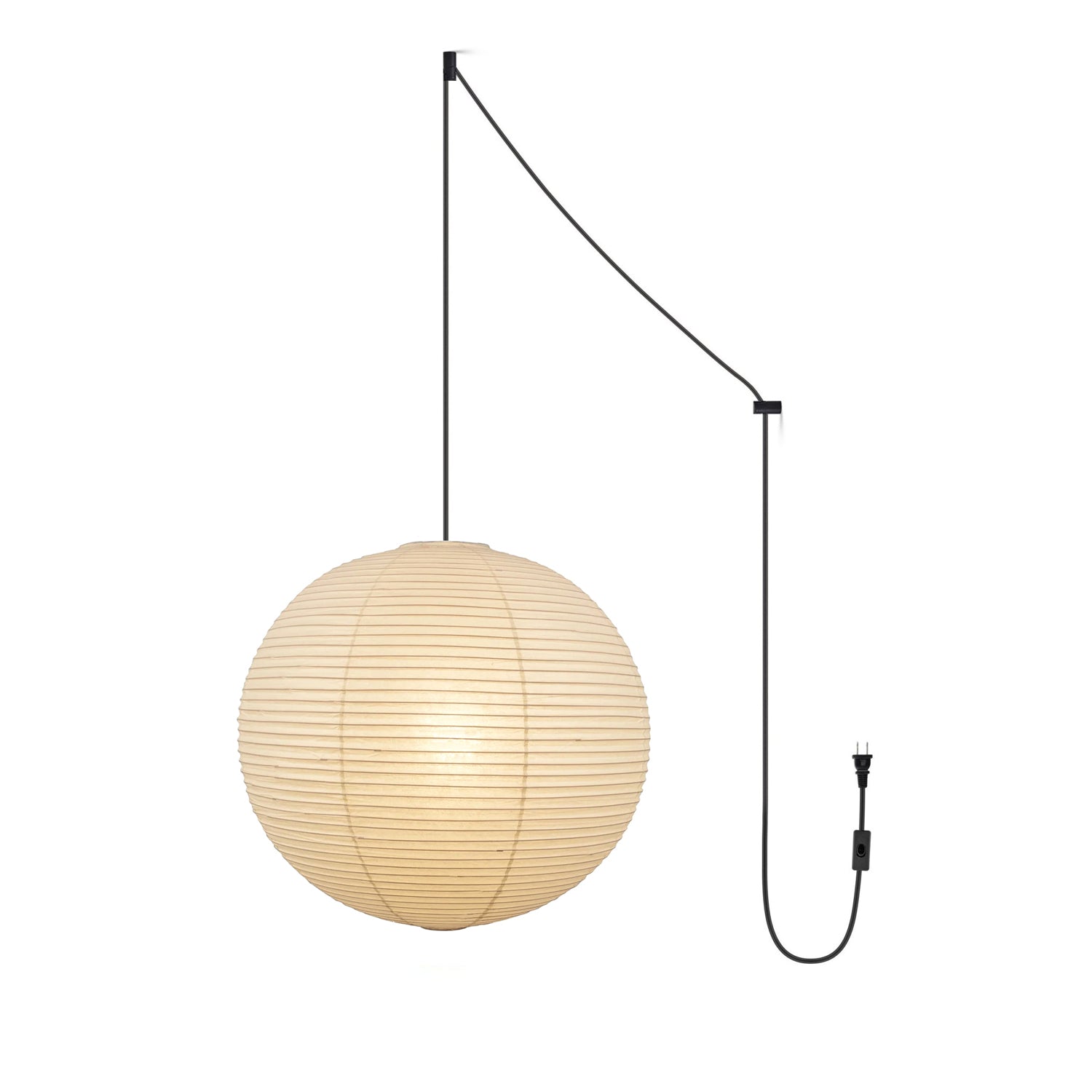 Ritta Pendant Swag Light Mulberry Silk - Letslighting