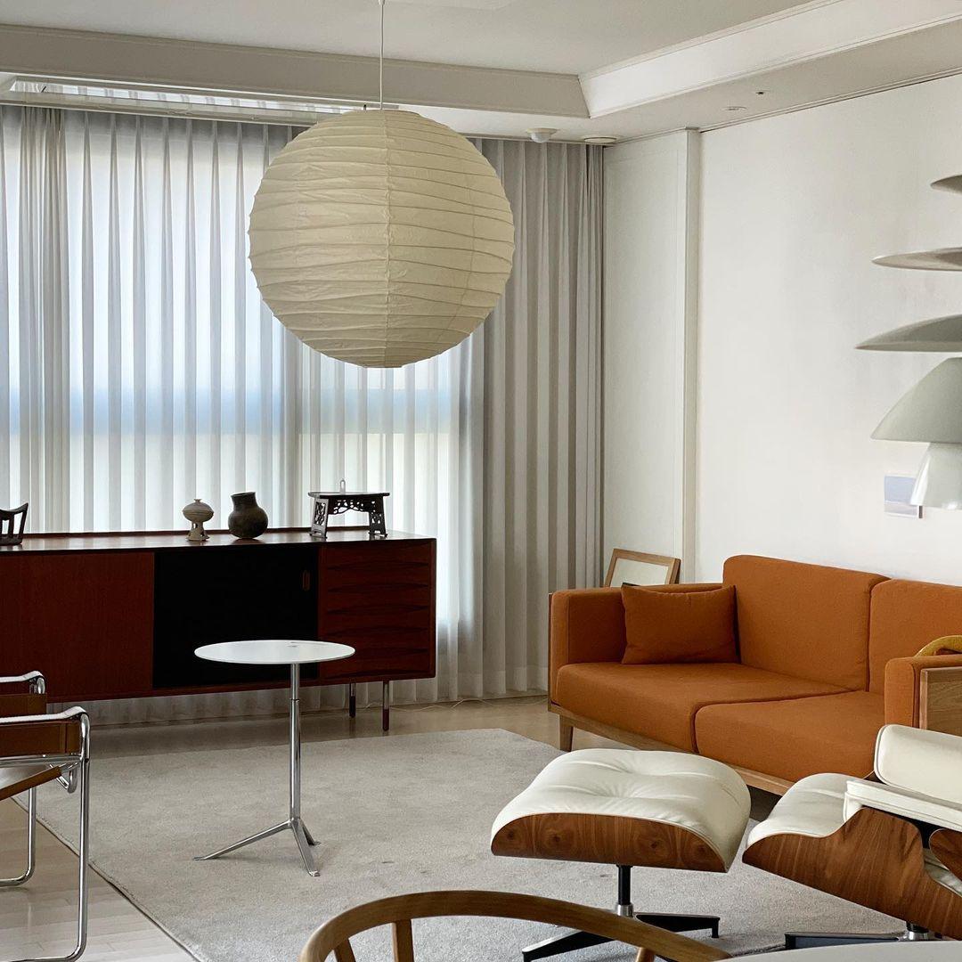 Ritta Japanese Paper Globe Pendant Light