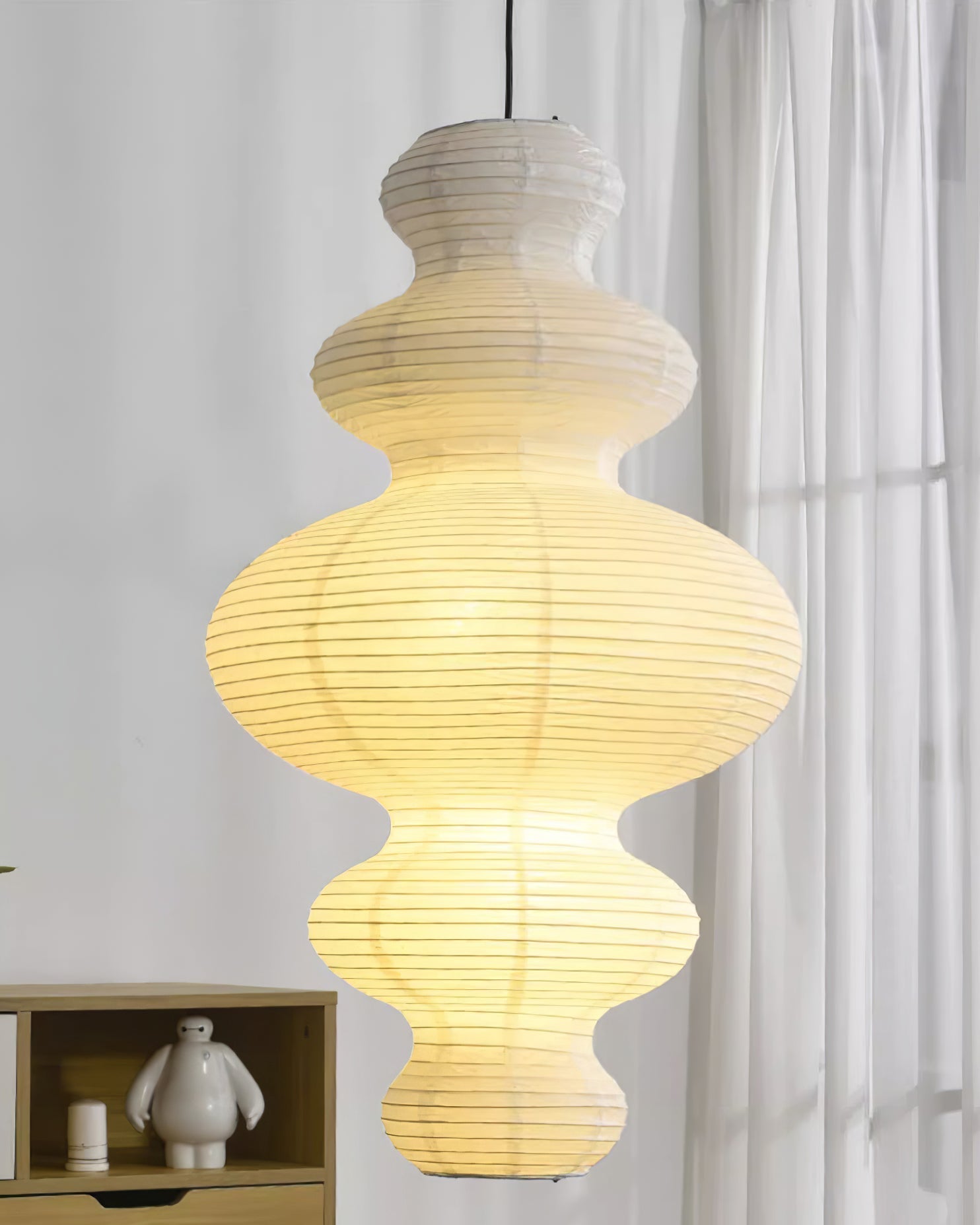 Lythaaris Natural Art Bamboo Swag Pendant Lamp - Letslighting