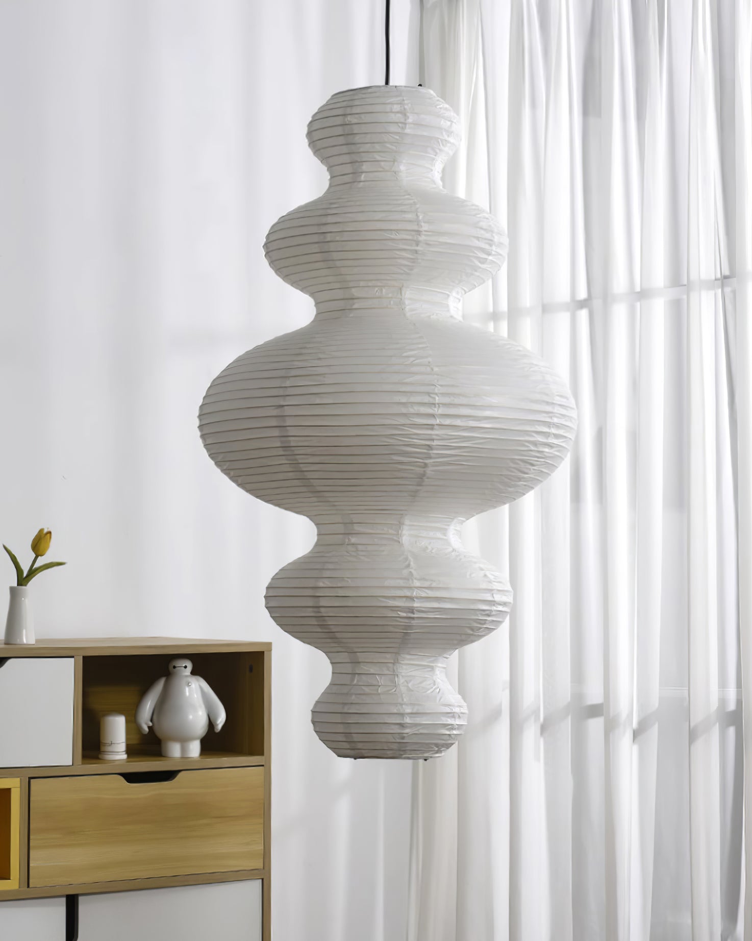 Lythaaris Natural Art Bamboo Swag Pendant Lamp - Letslighting