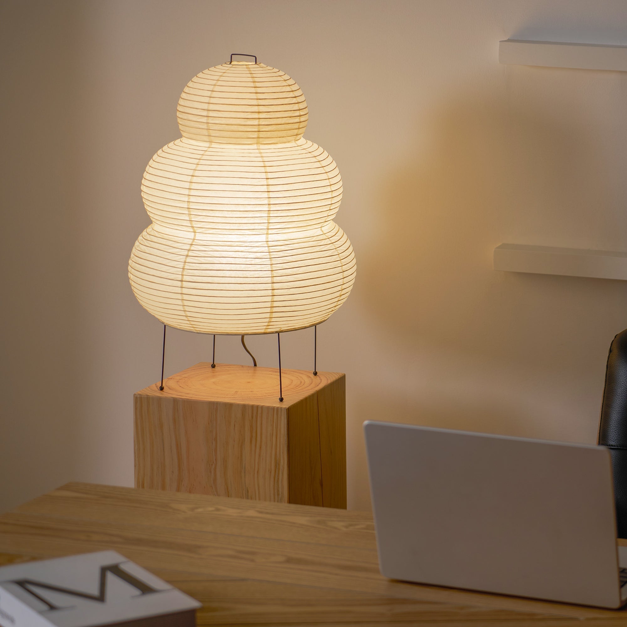Tranquilux Paper Japanese-Inspired Table Lamp - Letslighting