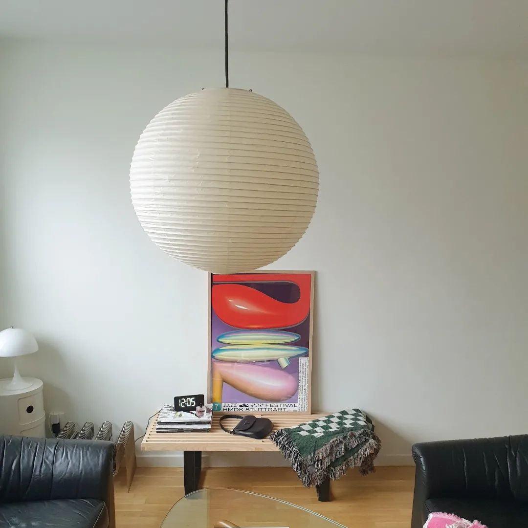 Solara Pendant Lamp Bamboo Washi Paper Round - Letslighting