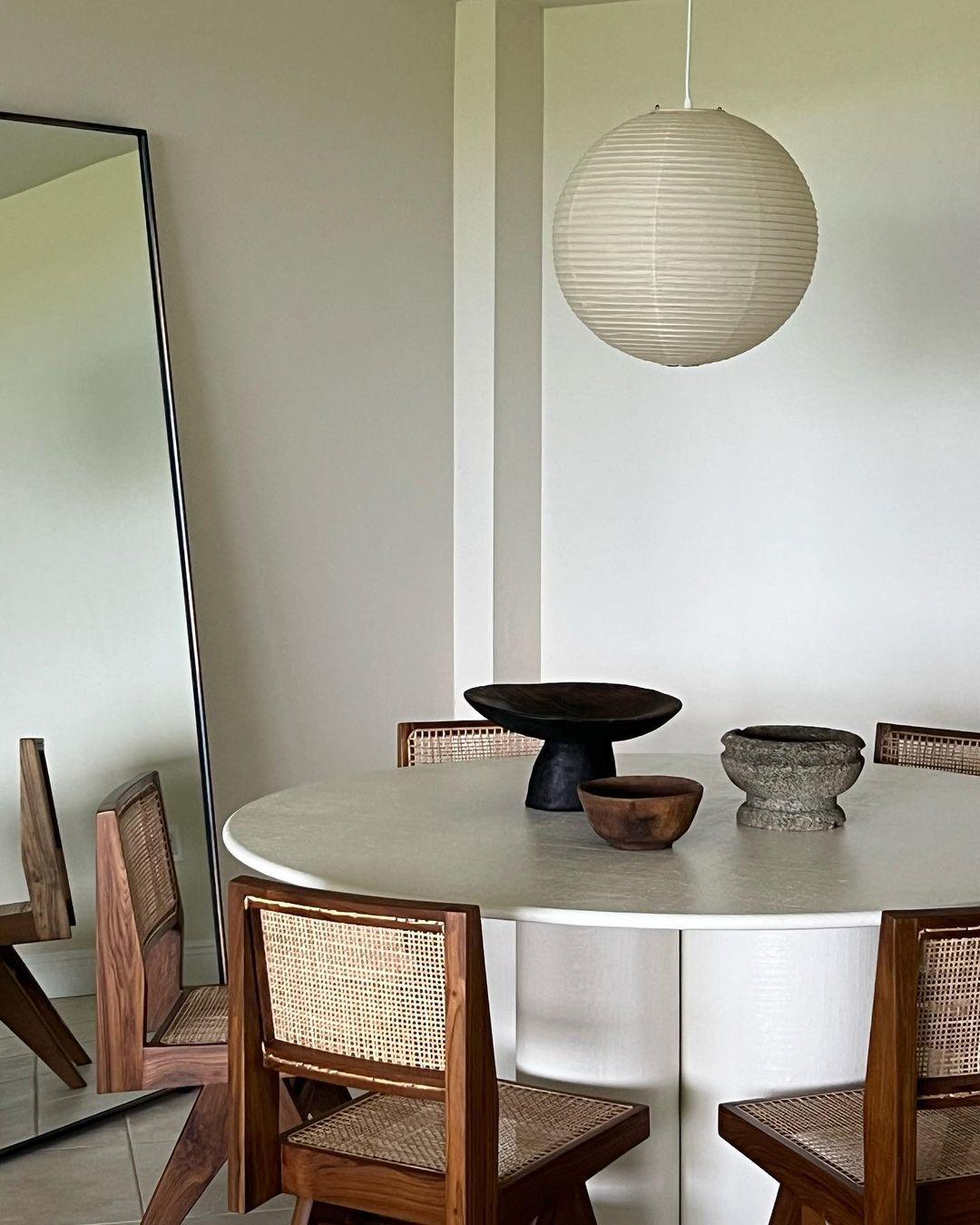 Solara Pendant Lamp Bamboo Washi Paper Round - Letslighting