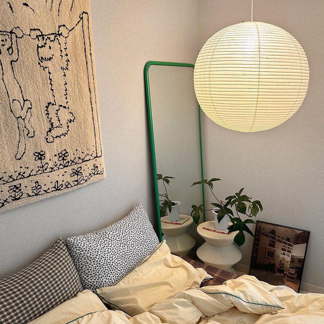 Solara Pendant Lamp Bamboo Washi Paper Round - Letslighting