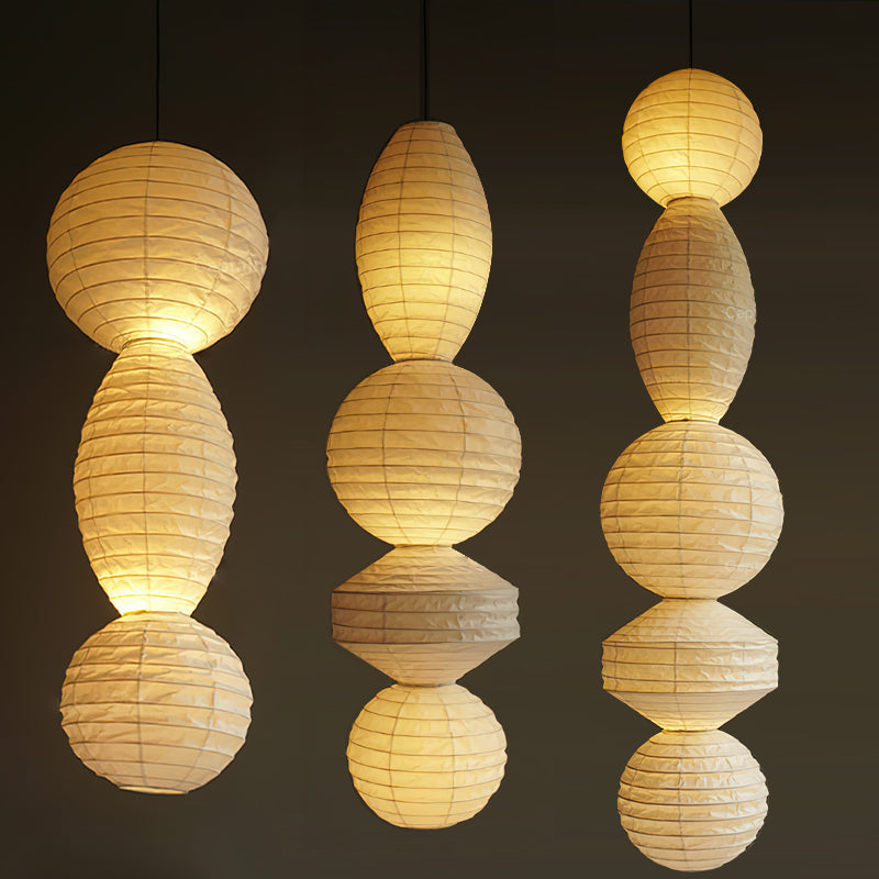 Ritta Paper Lantern Pendant Light Wabi-sabi - Letslighting