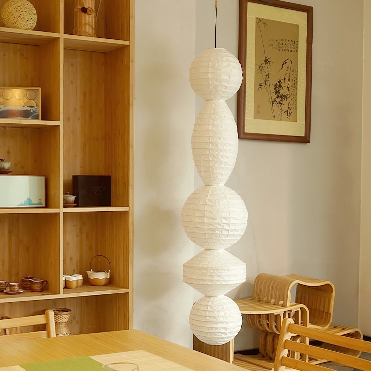 Ritta Paper Lantern Pendant Light Wabi-sabi - Letslighting