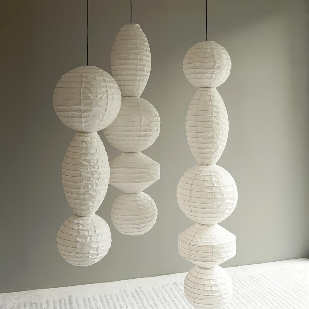 Ritta Paper Lantern Pendant Light Wabi-sabi - Letslighting