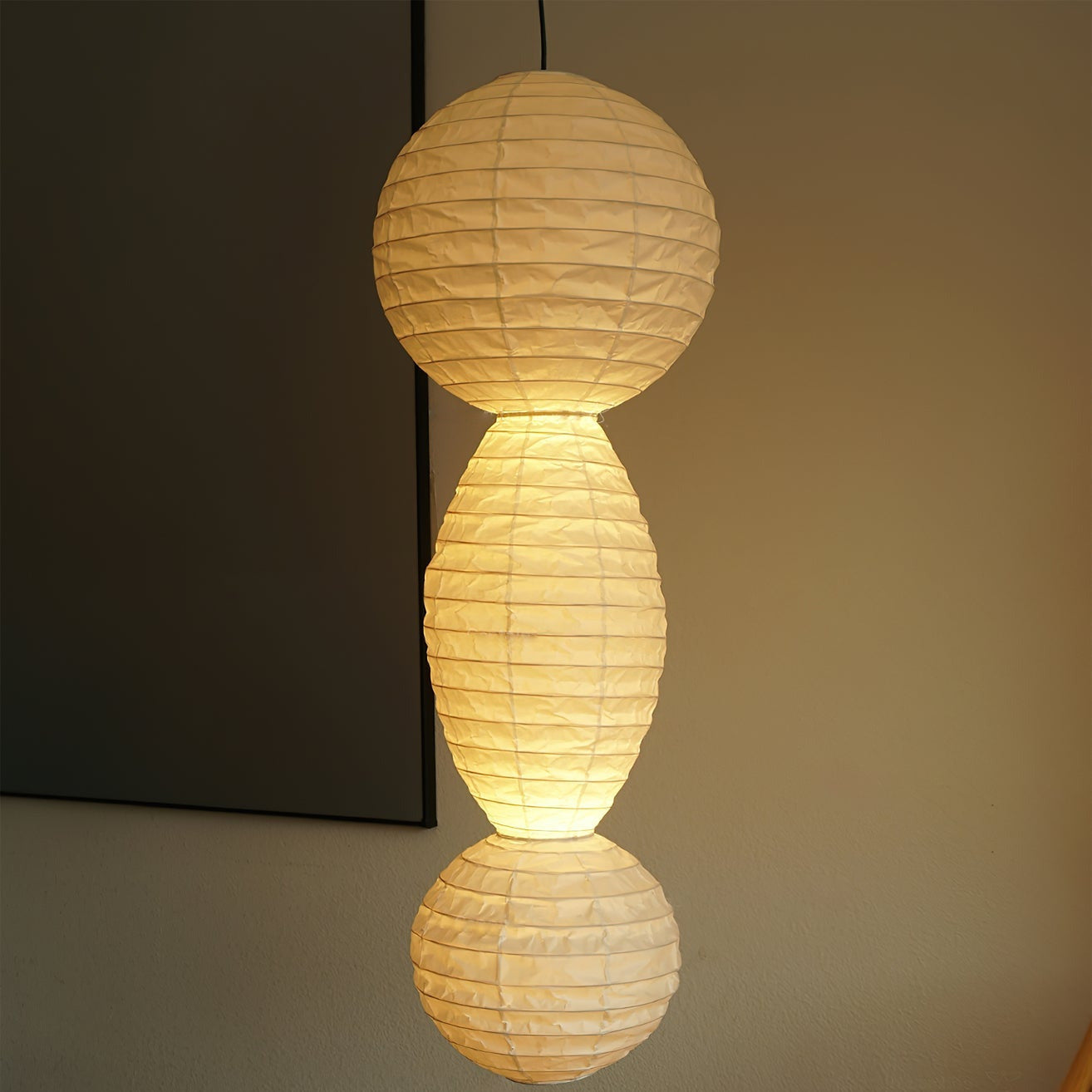 Ritta Paper Lantern Pendant Light Wabi-sabi - Letslighting