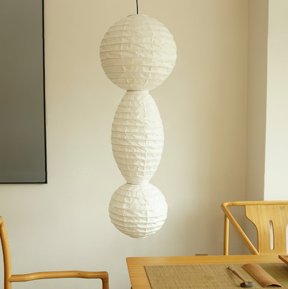 Ritta Paper Lantern Pendant Light Wabi-sabi - Letslighting