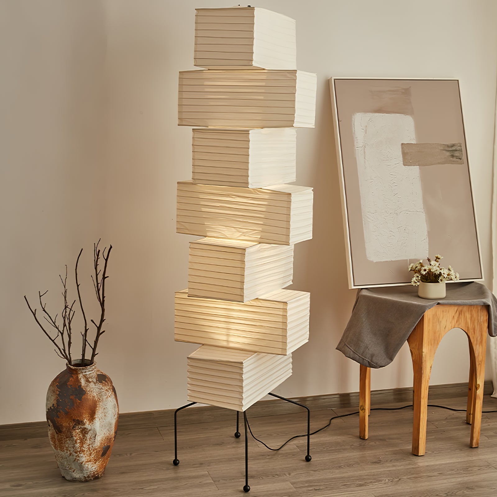 Avara Paper Floor Lamp - Letslighting