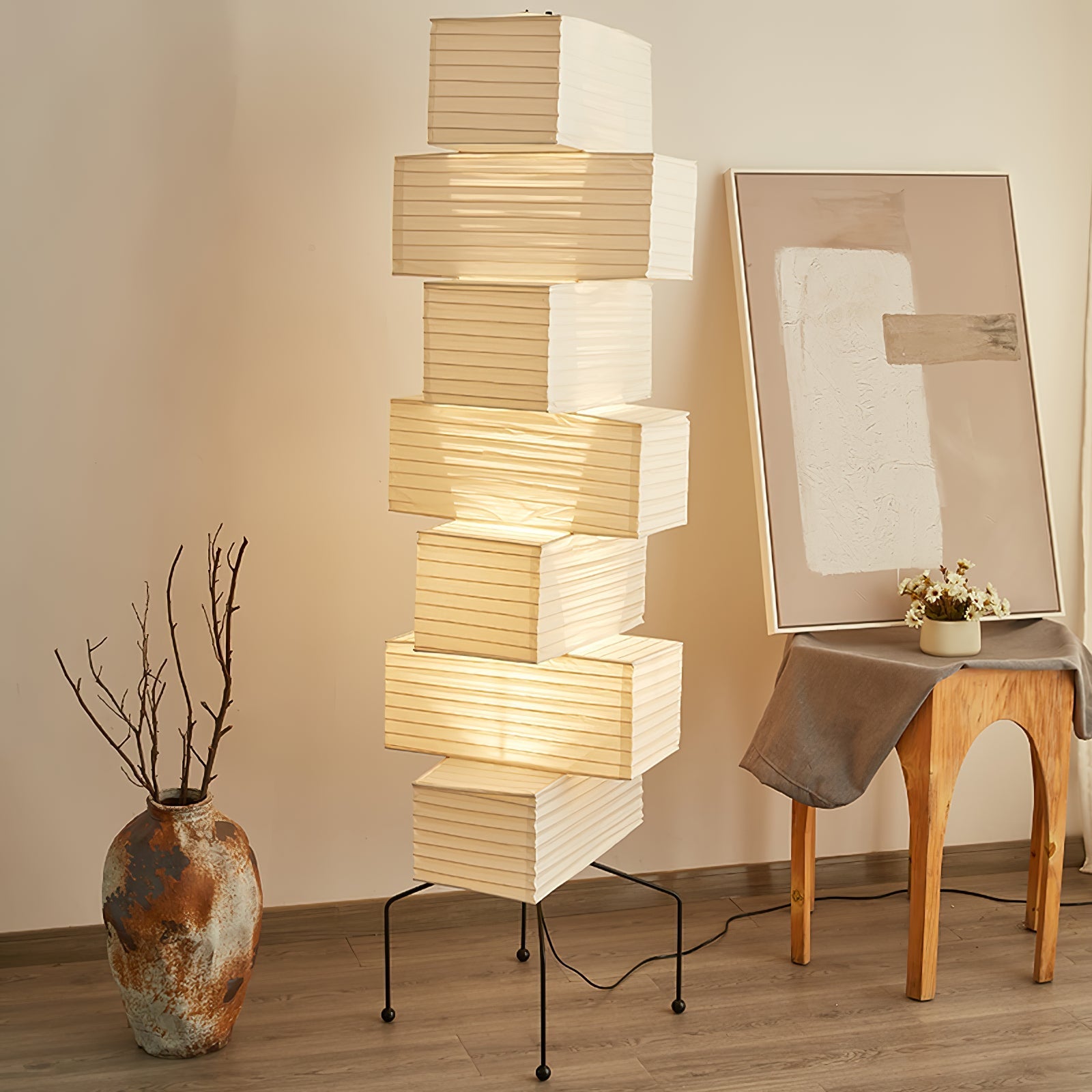 Avara Paper Floor Lamp - Letslighting