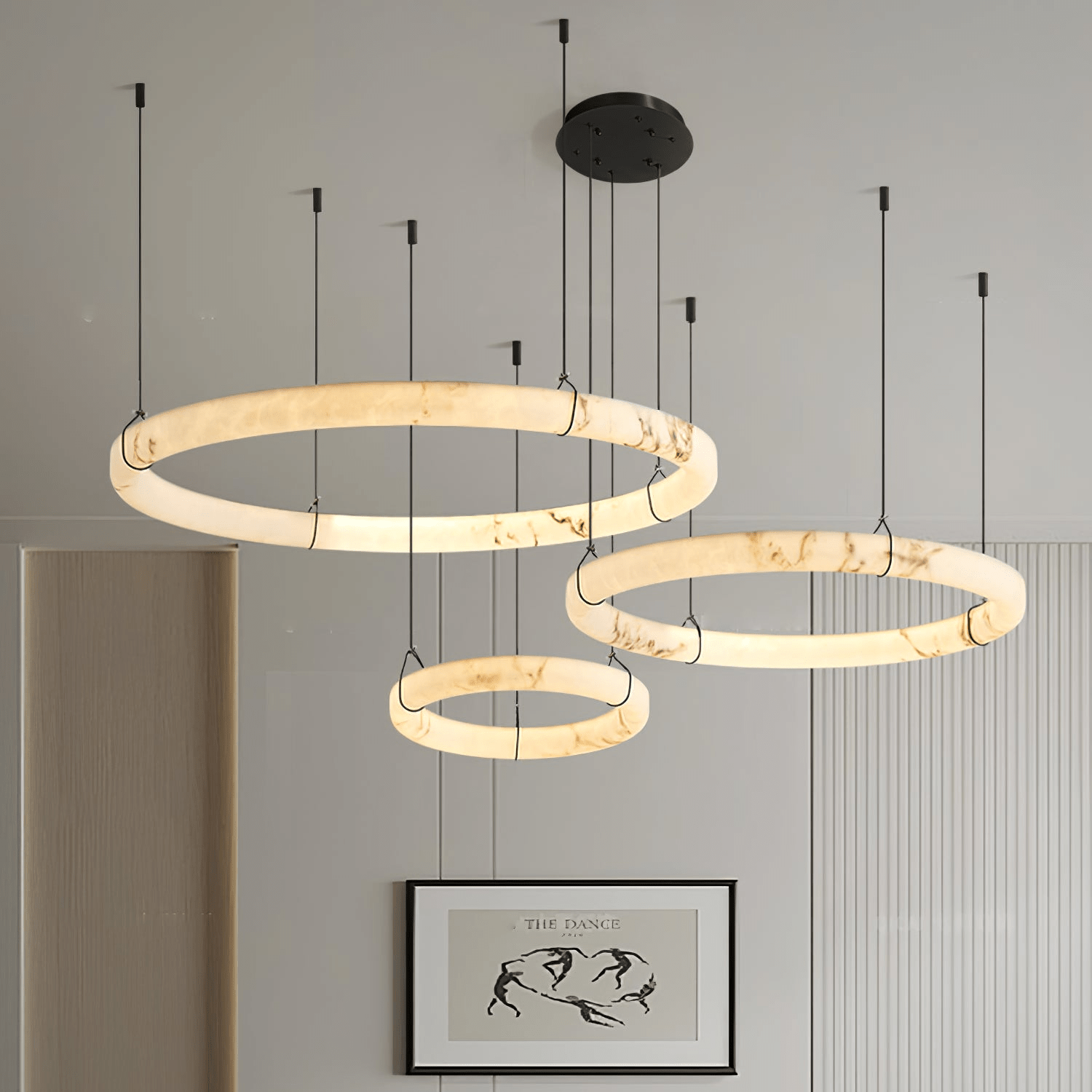Aureon Alabaster Chandelier Luxury