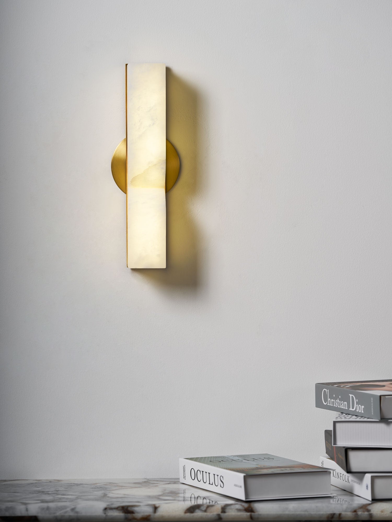 Lunaris Alabaster Rectangular Wall Lamp - Letslighting