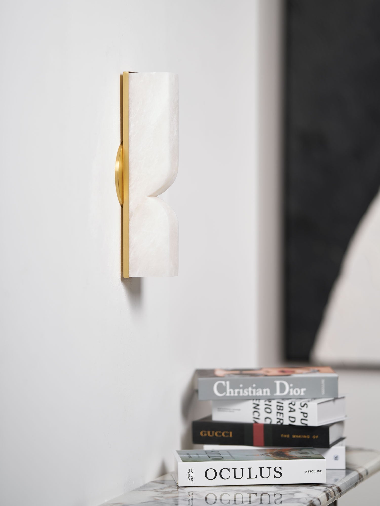 Lunaris Alabaster Rectangular Wall Lamp - Letslighting