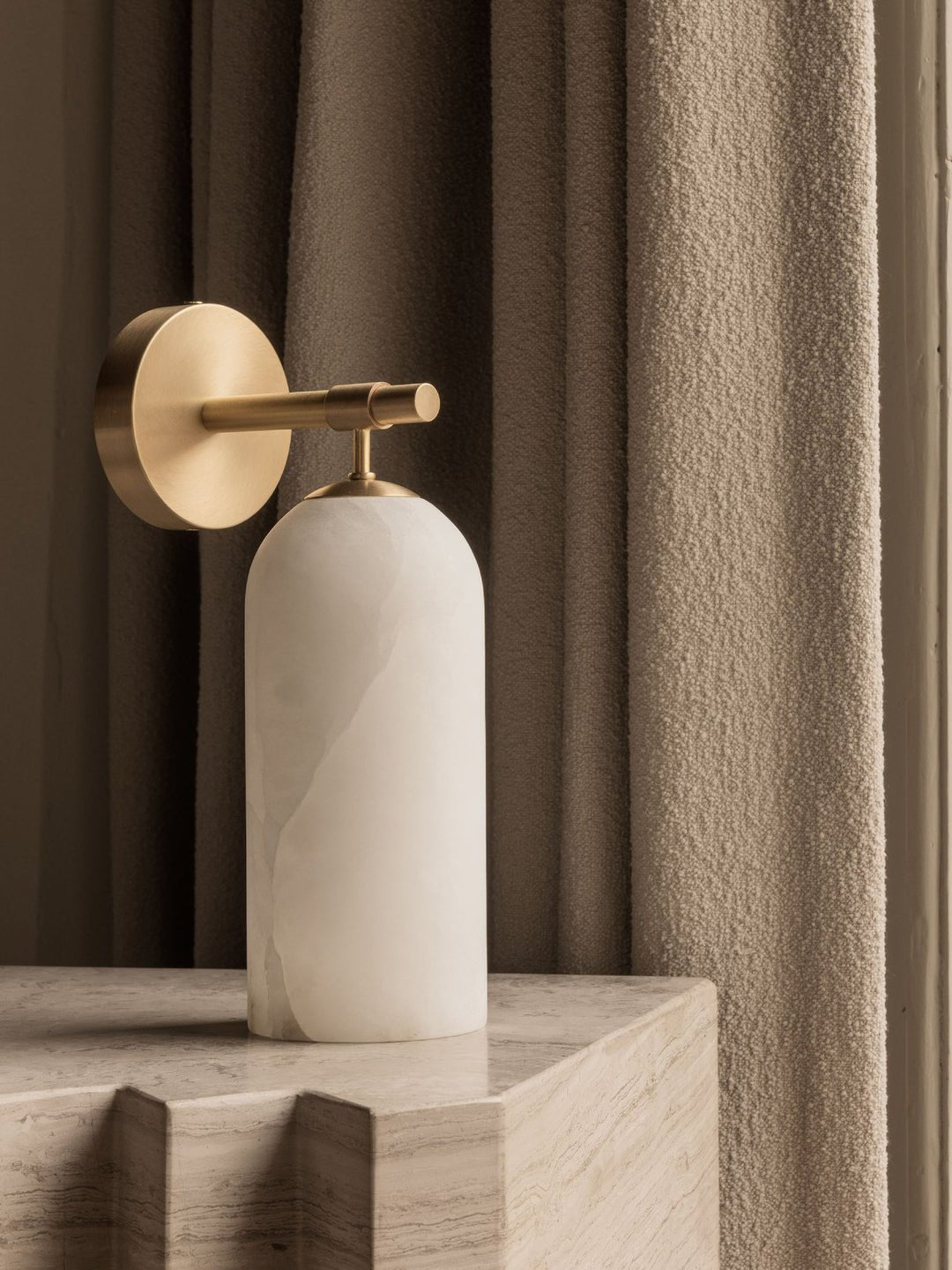 Pillar Modern Alabaster Wall Light