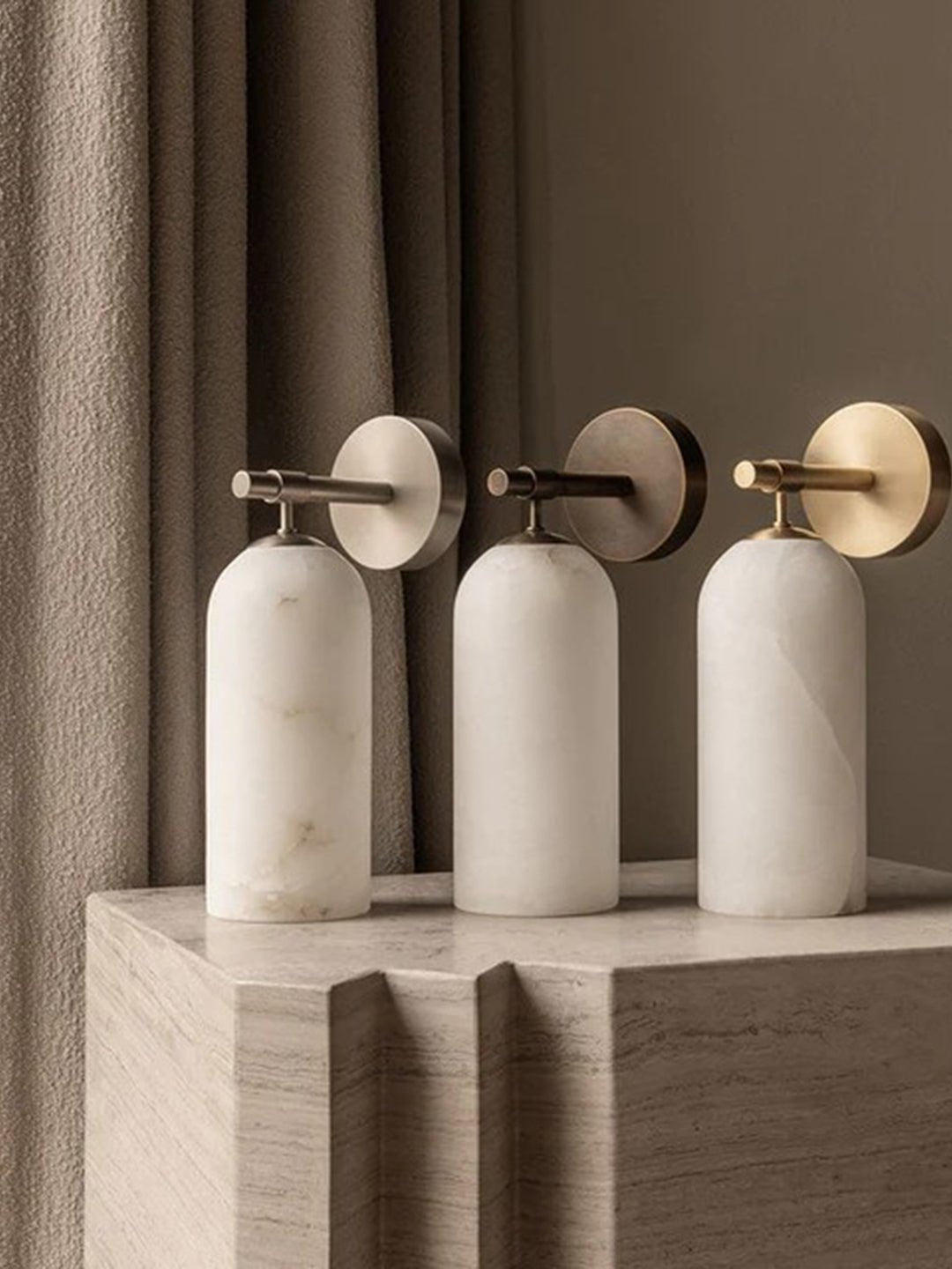 Pillar Modern Alabaster Wall Light