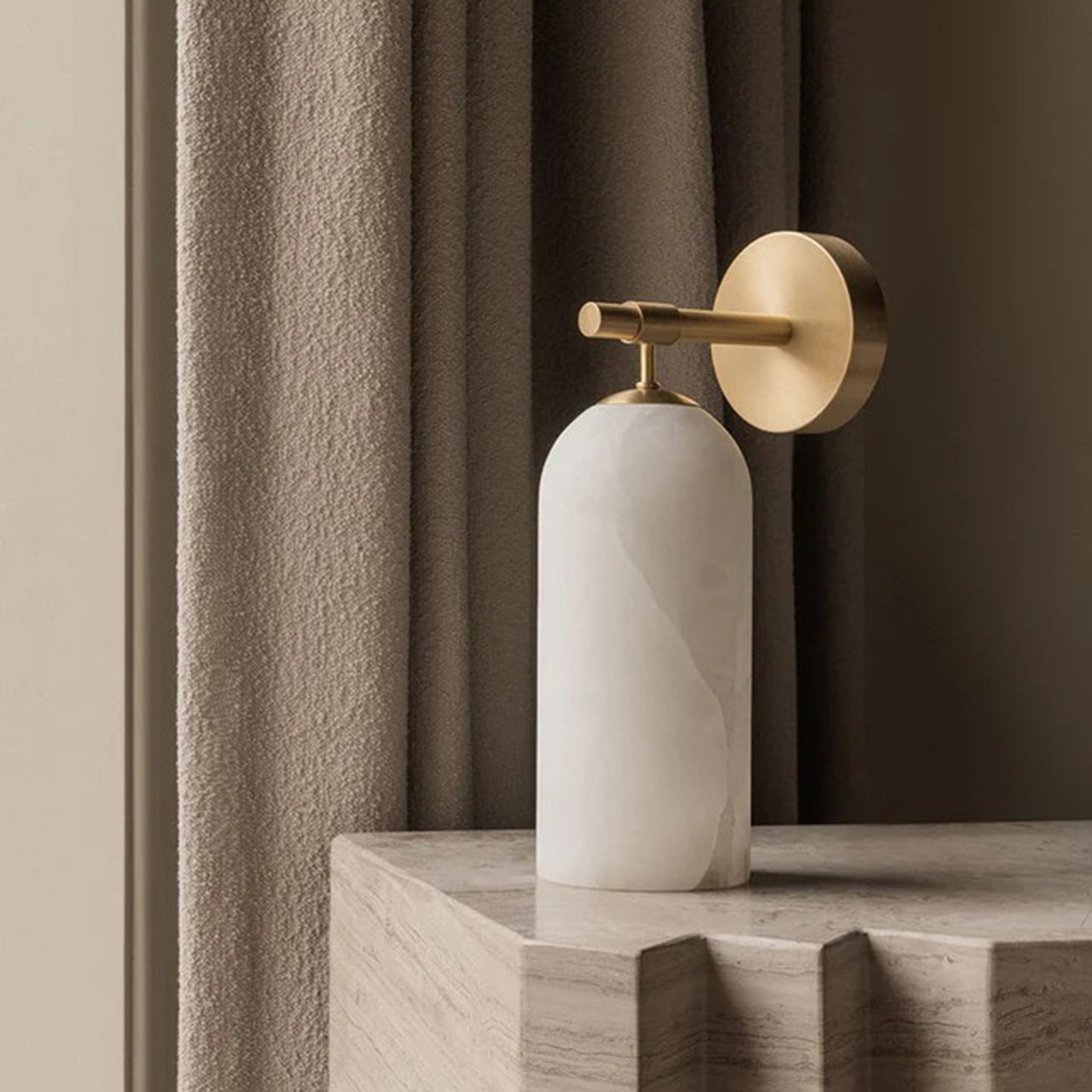 Pillar Modern Alabaster Wall Light