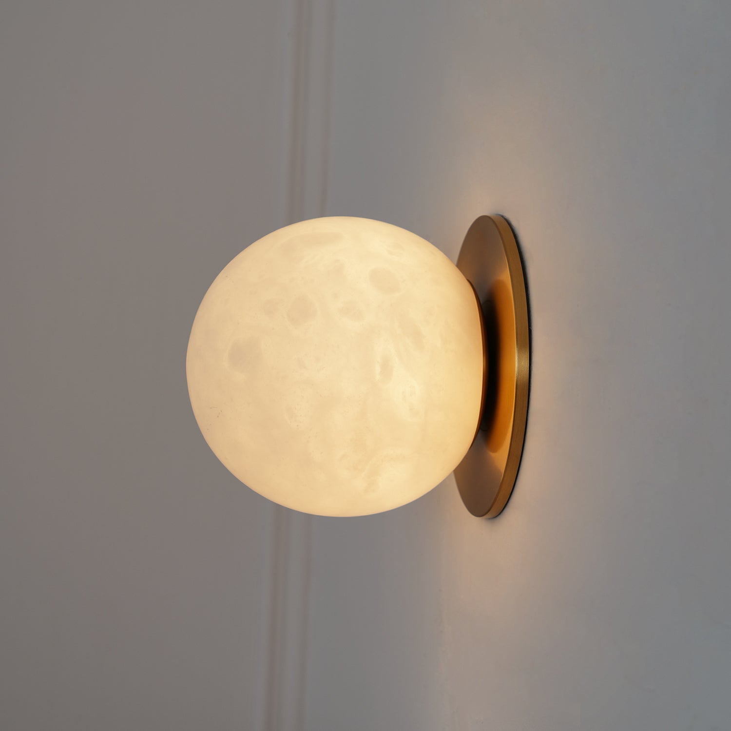 Kristy Alabaster Mini Orb Wall Lamp - Letslighting