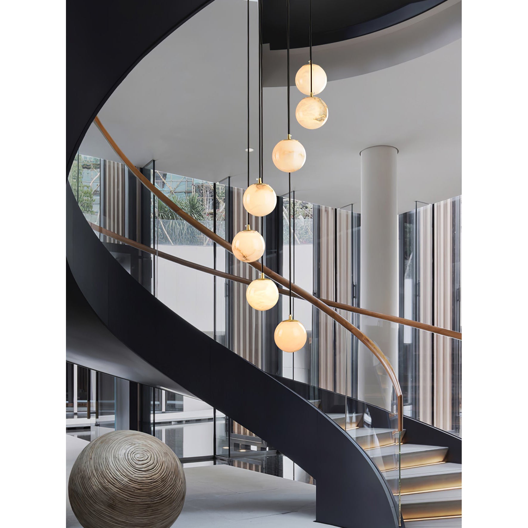 Goose Chandelier Alabaster Balls Cluster - Letslighting