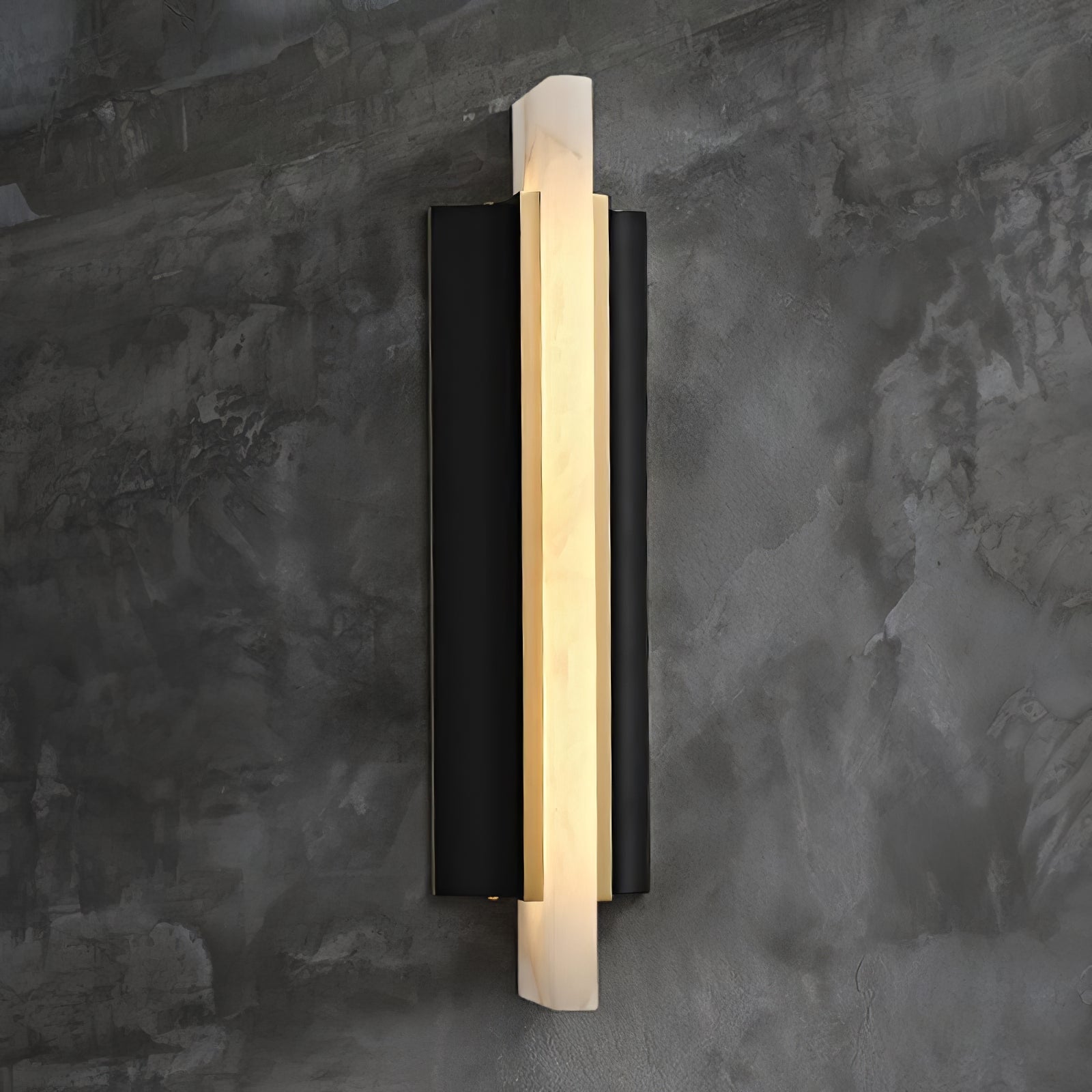 Blade Modern Metal & Alabaster Wall light