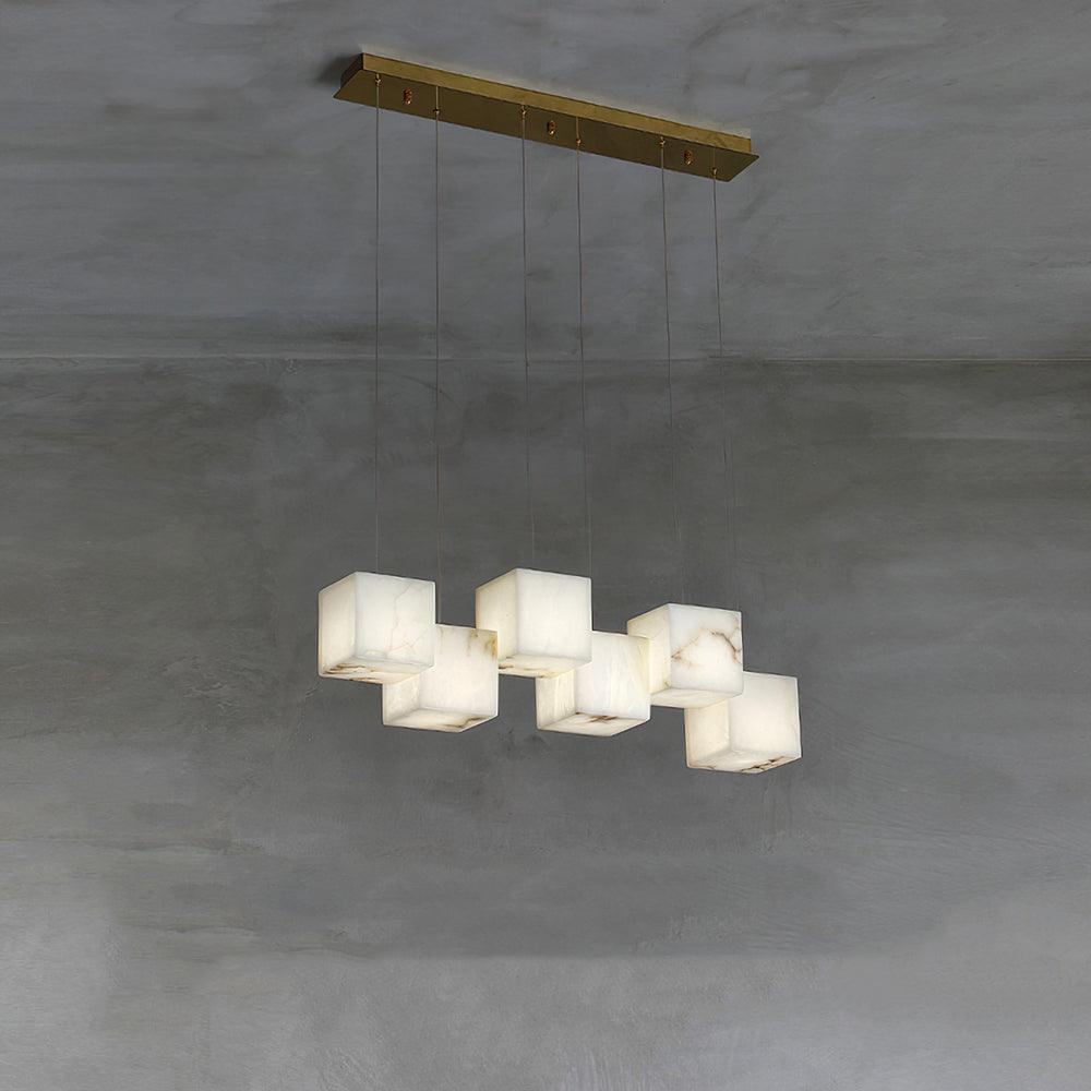 Eurraeel Alabaster Spiral Chandelier - Letslighting