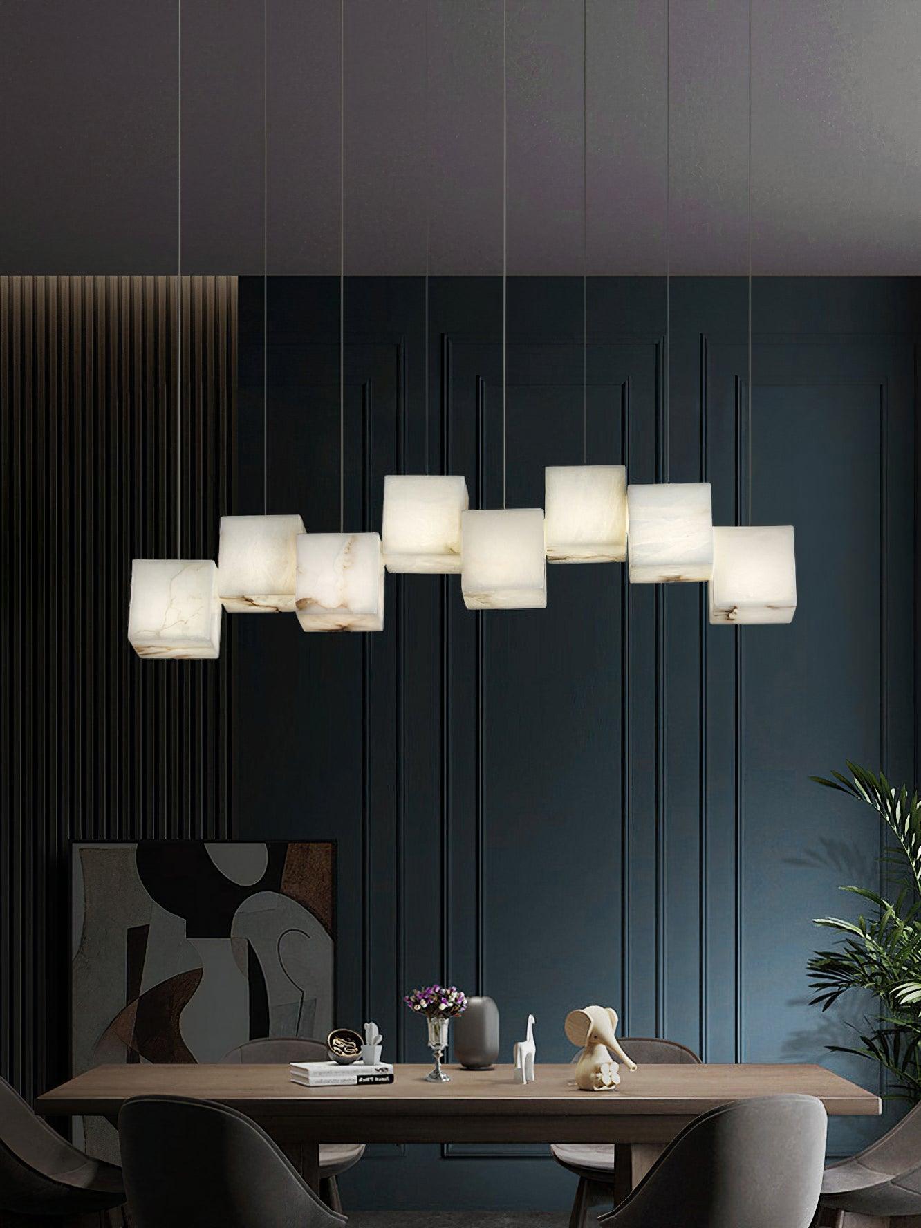 Eurraeel Alabaster Spiral Chandelier - Letslighting