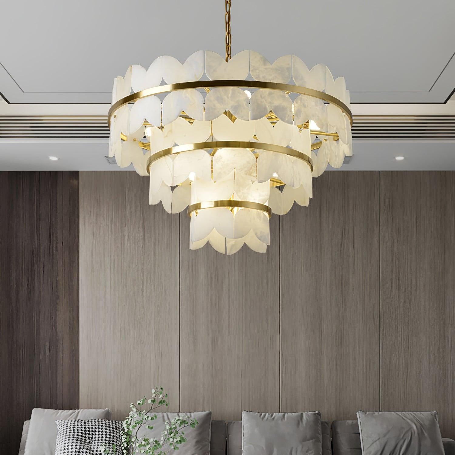 Seraphina Vintage Alabaster Chandelier