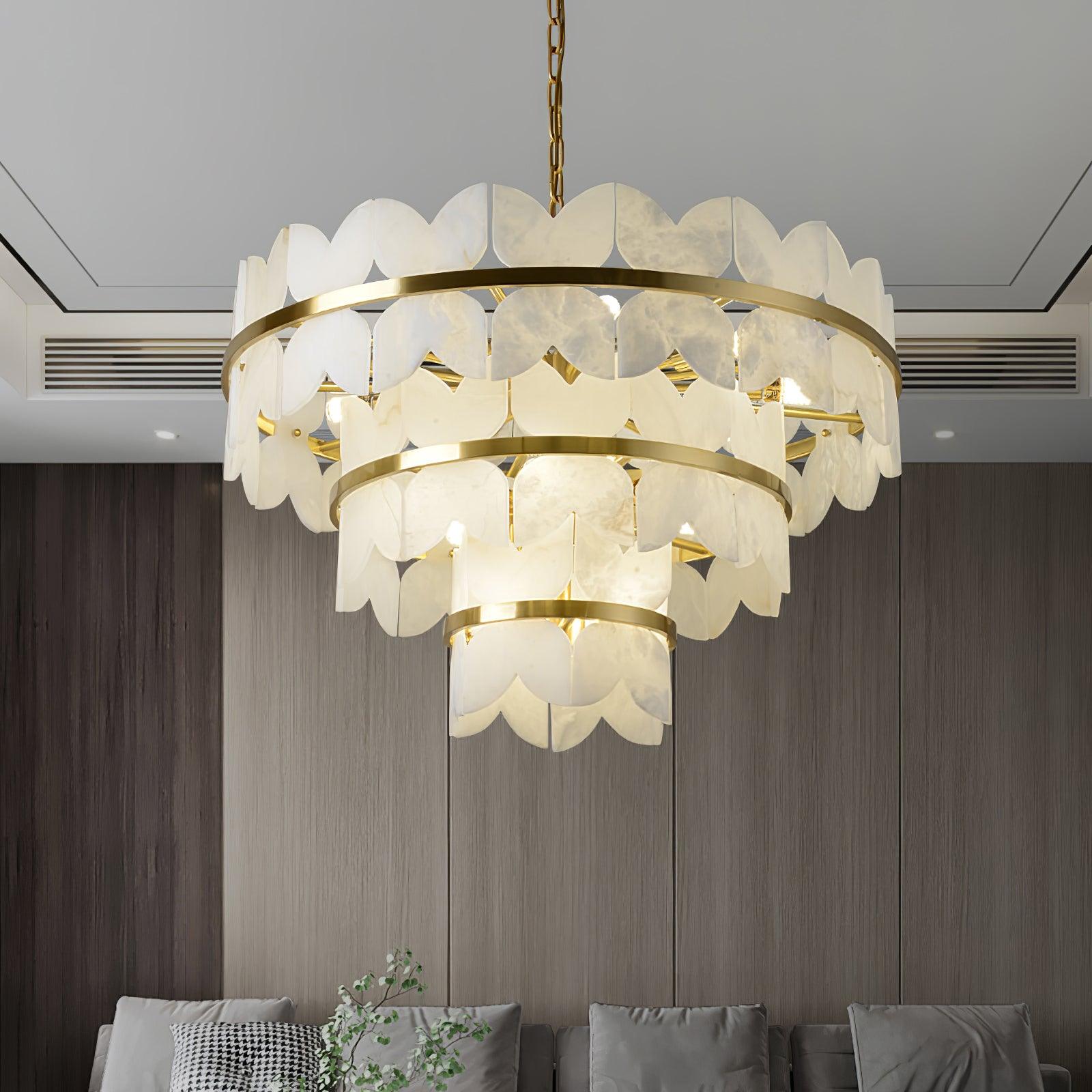 Seraphina Vintage Alabaster Chandelier