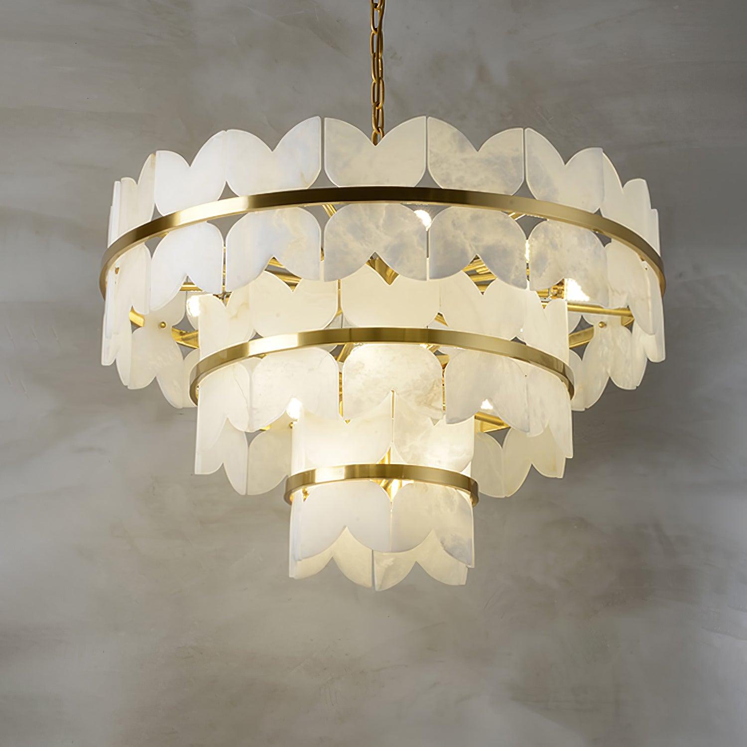 Seraphina Vintage Alabaster Chandelier