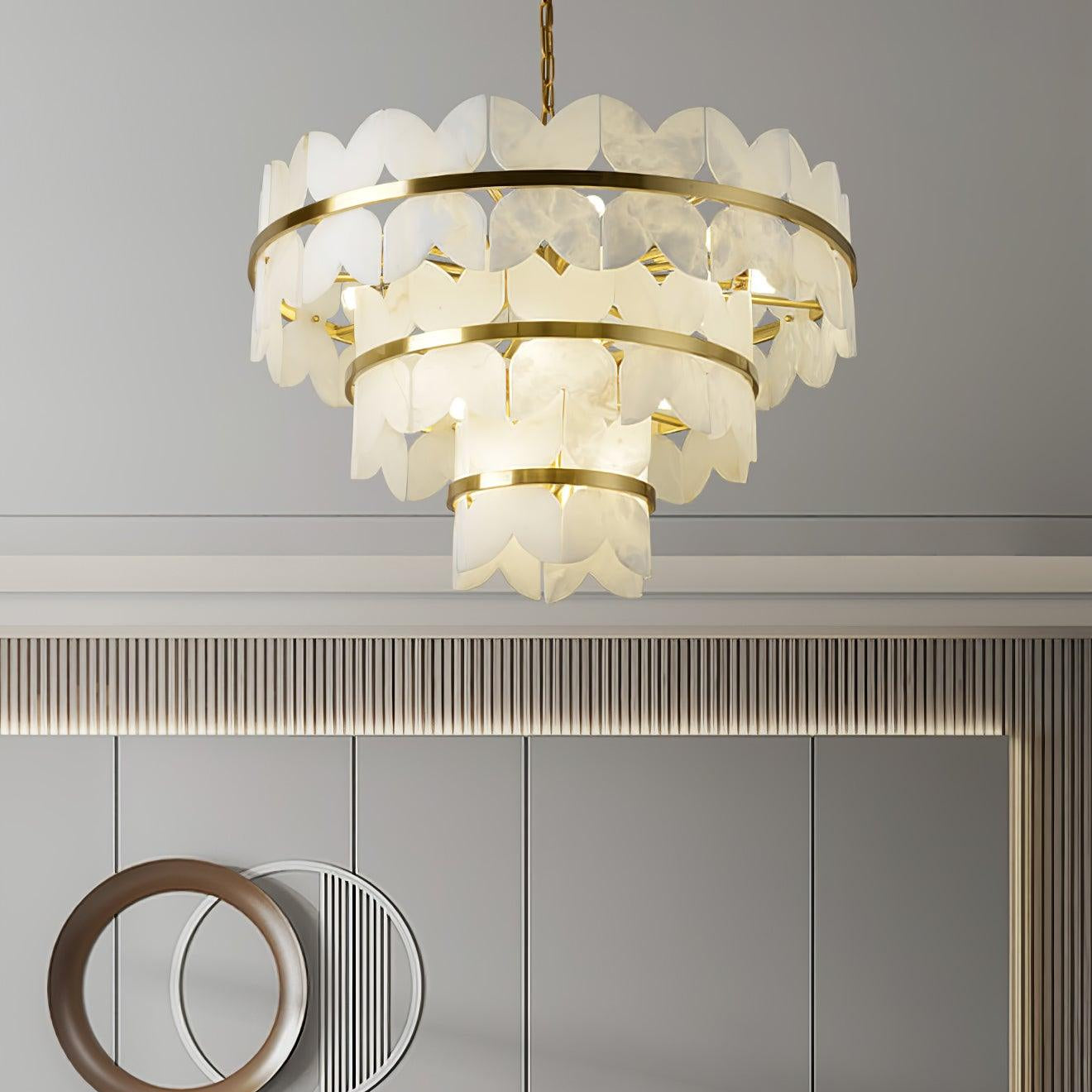 Seraphina Vintage Alabaster Chandelier
