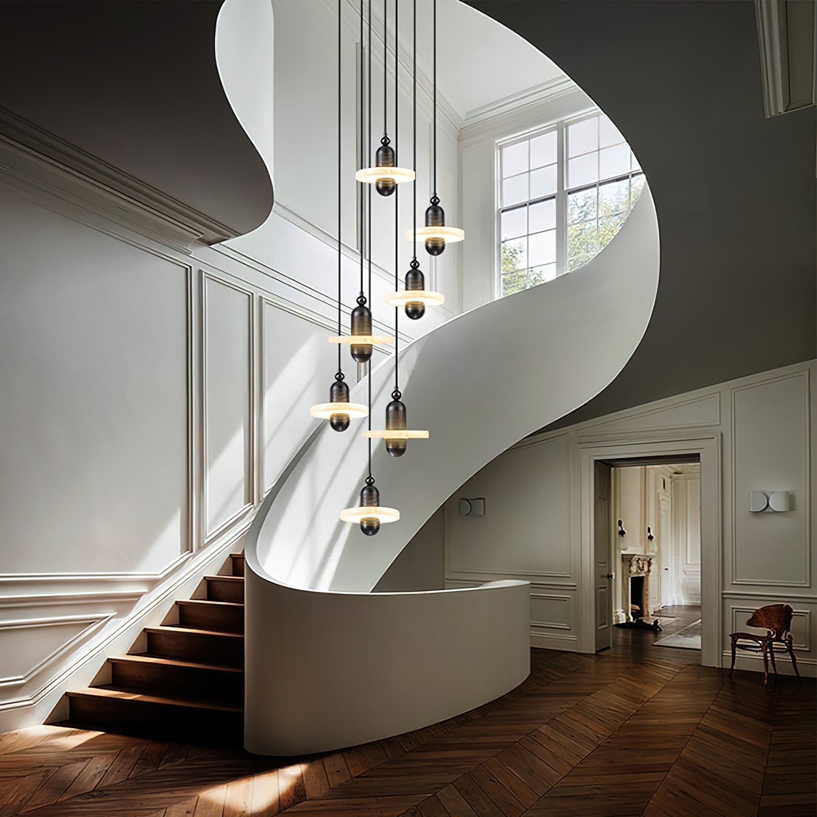 Ildvuvye Individual Creativity Comet Alabaster Pendant Light - Letslighting